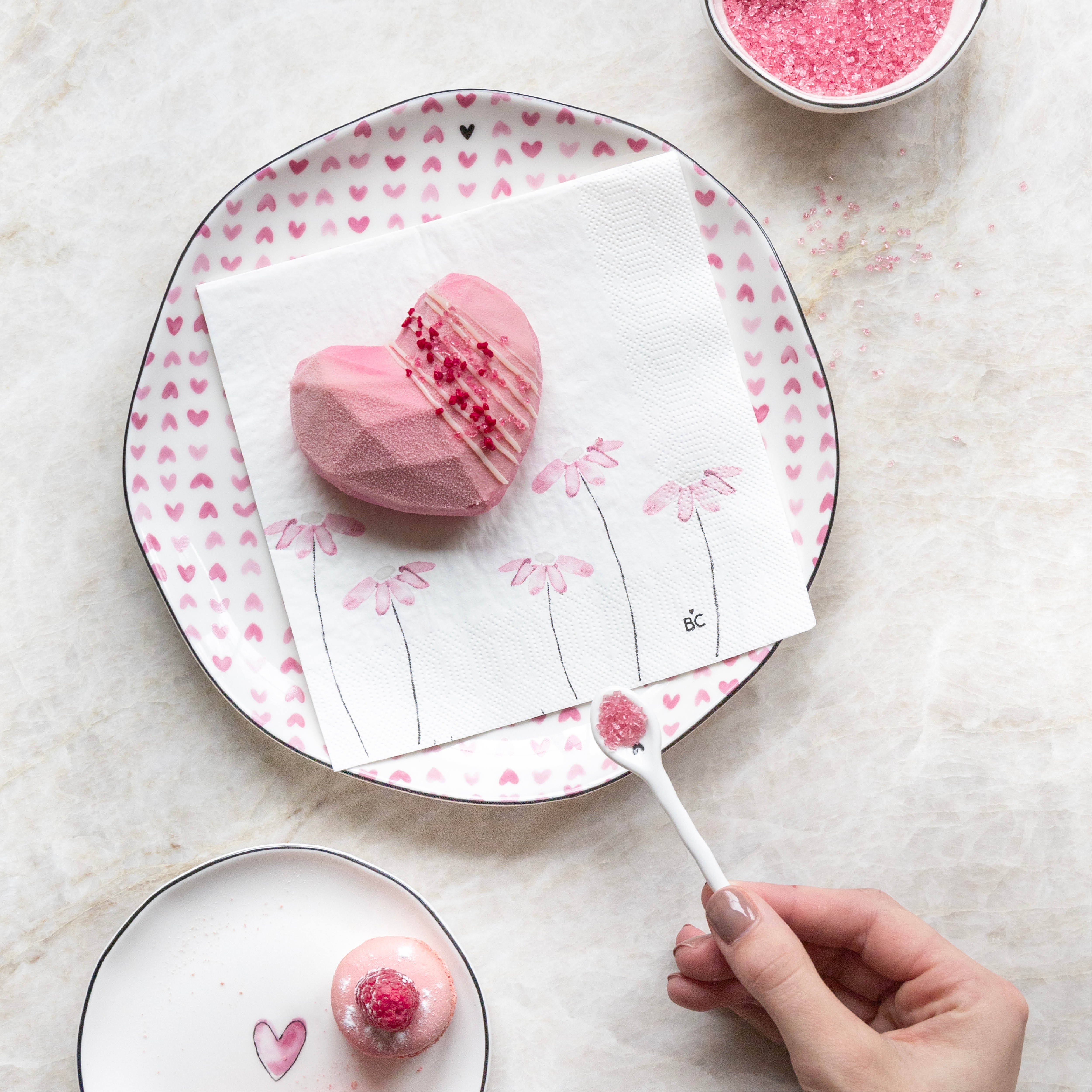 Mini Teller "big heart" rose - Bastion Collections