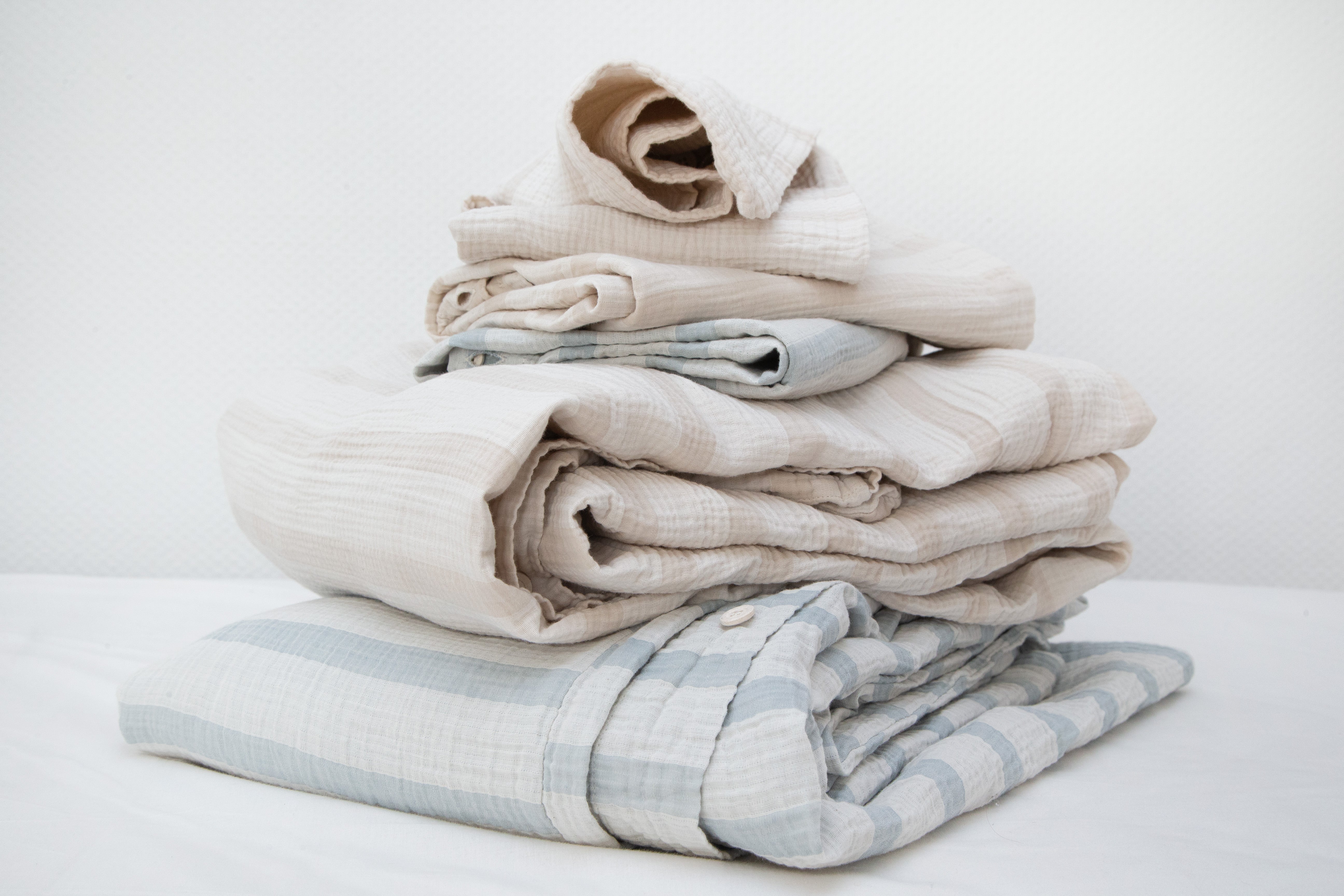 Musselin Kissenbezug Fina beige 50x70cm - Farbliebe