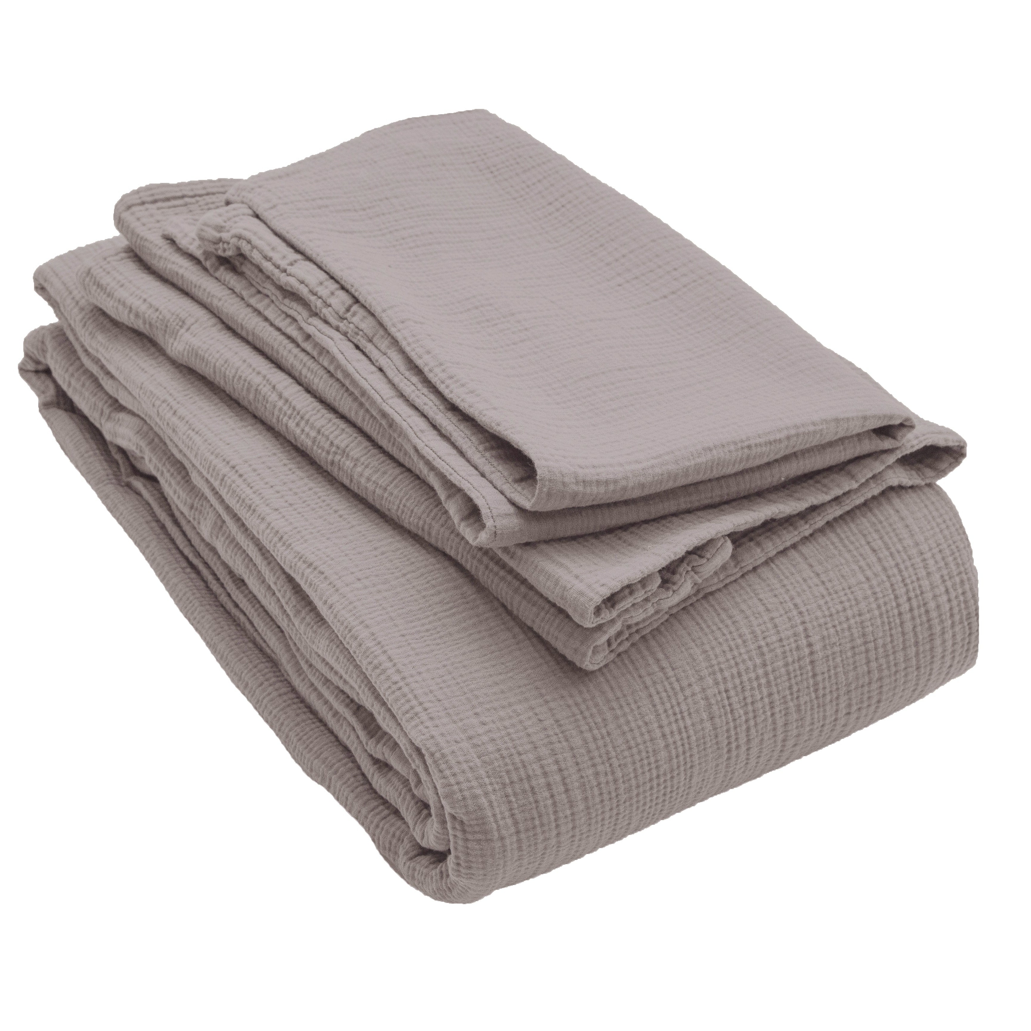 Musselin Kissenbezug Jula taupe 65x100cm - Farbliebe