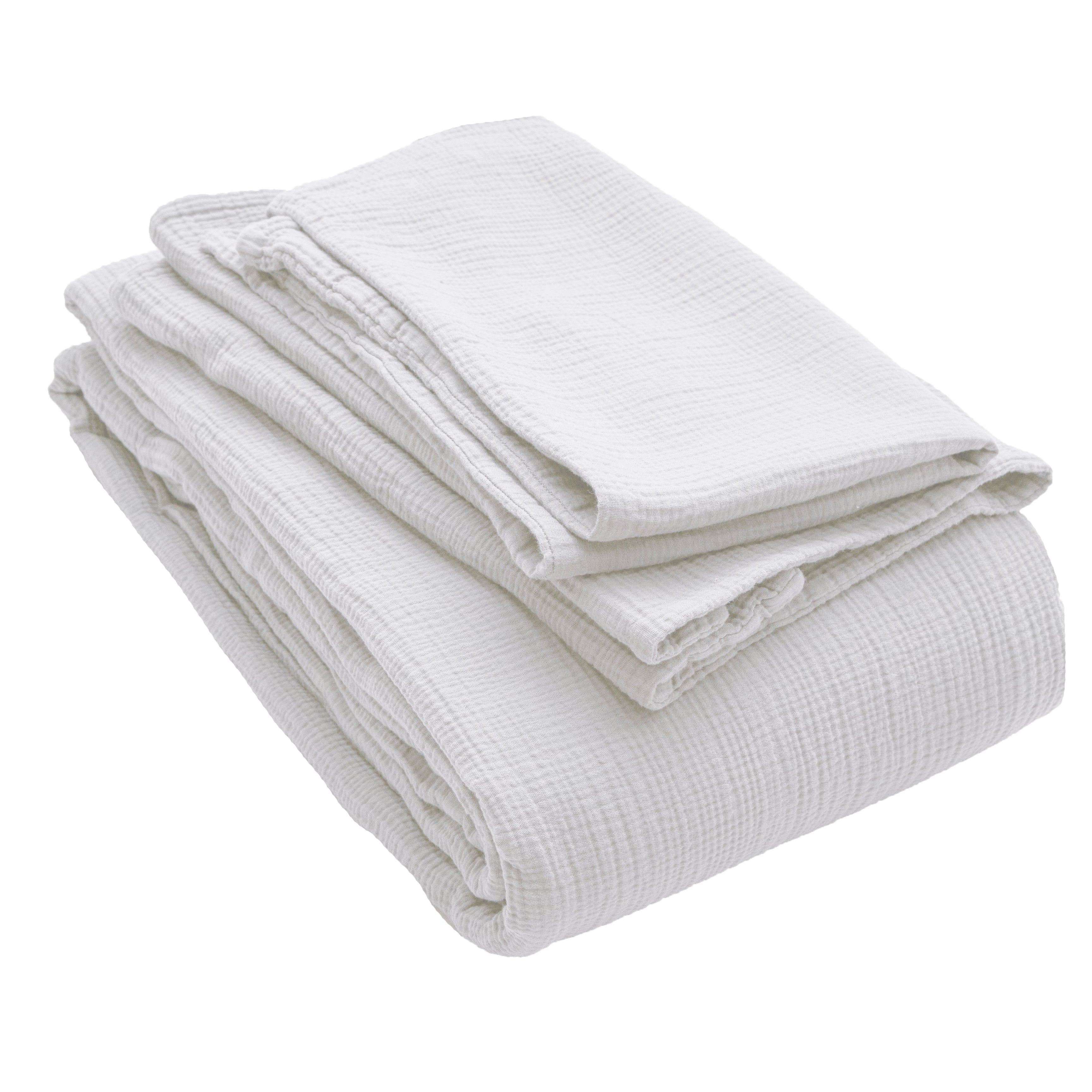 Musselin Kissenbezug Jula weiss 50x70cm - Farbliebe