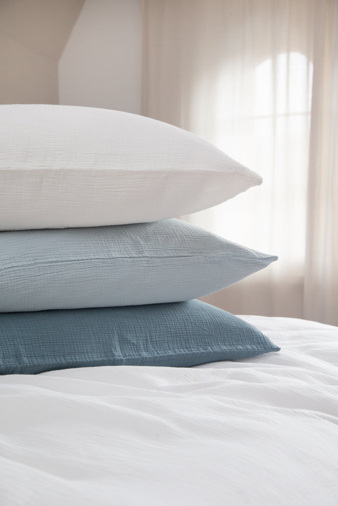Musselin Kissenbezug Jula weiss 65x65cm - Farbliebe