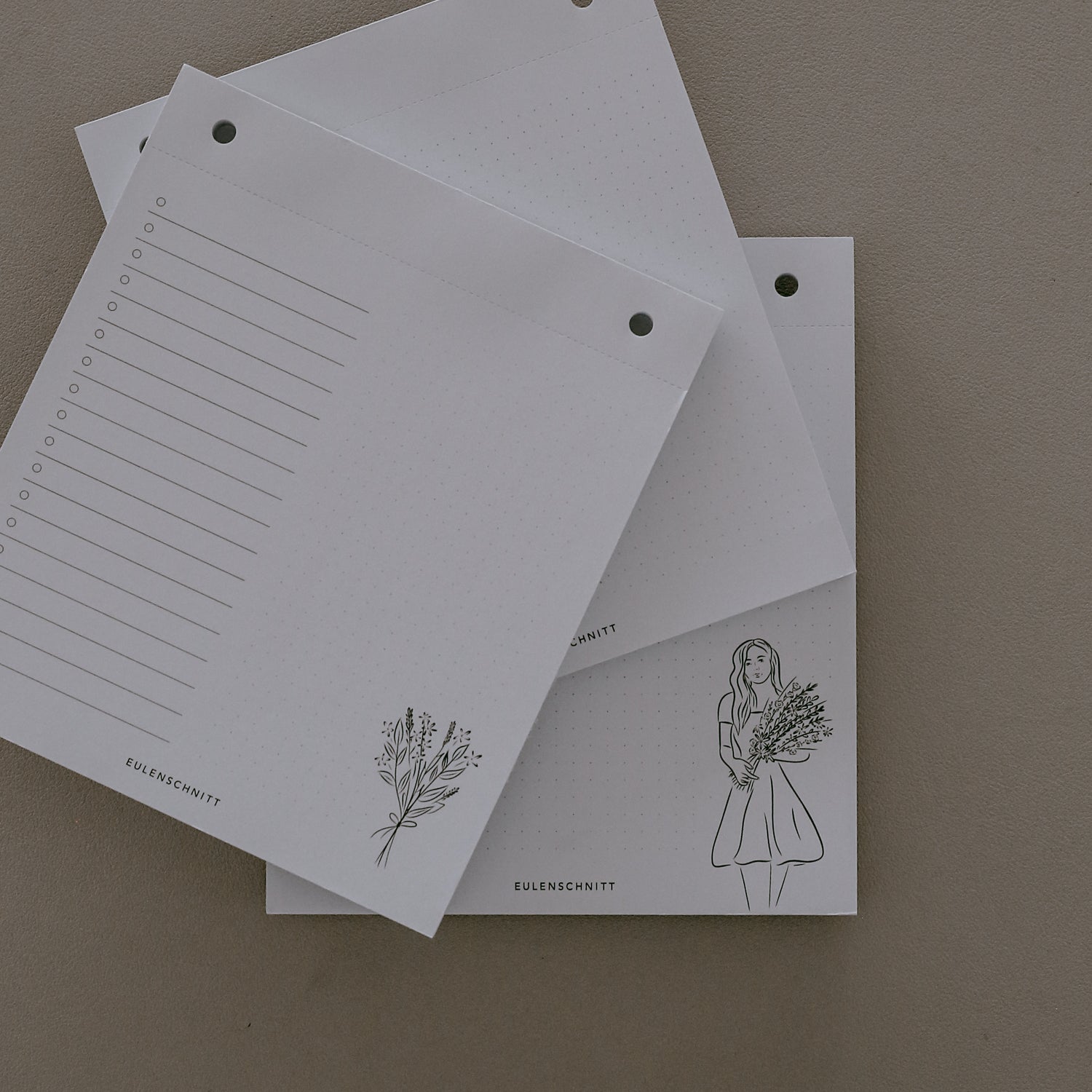 Recharge bloc-notes bouquet de fleurs - Eulenschnitt