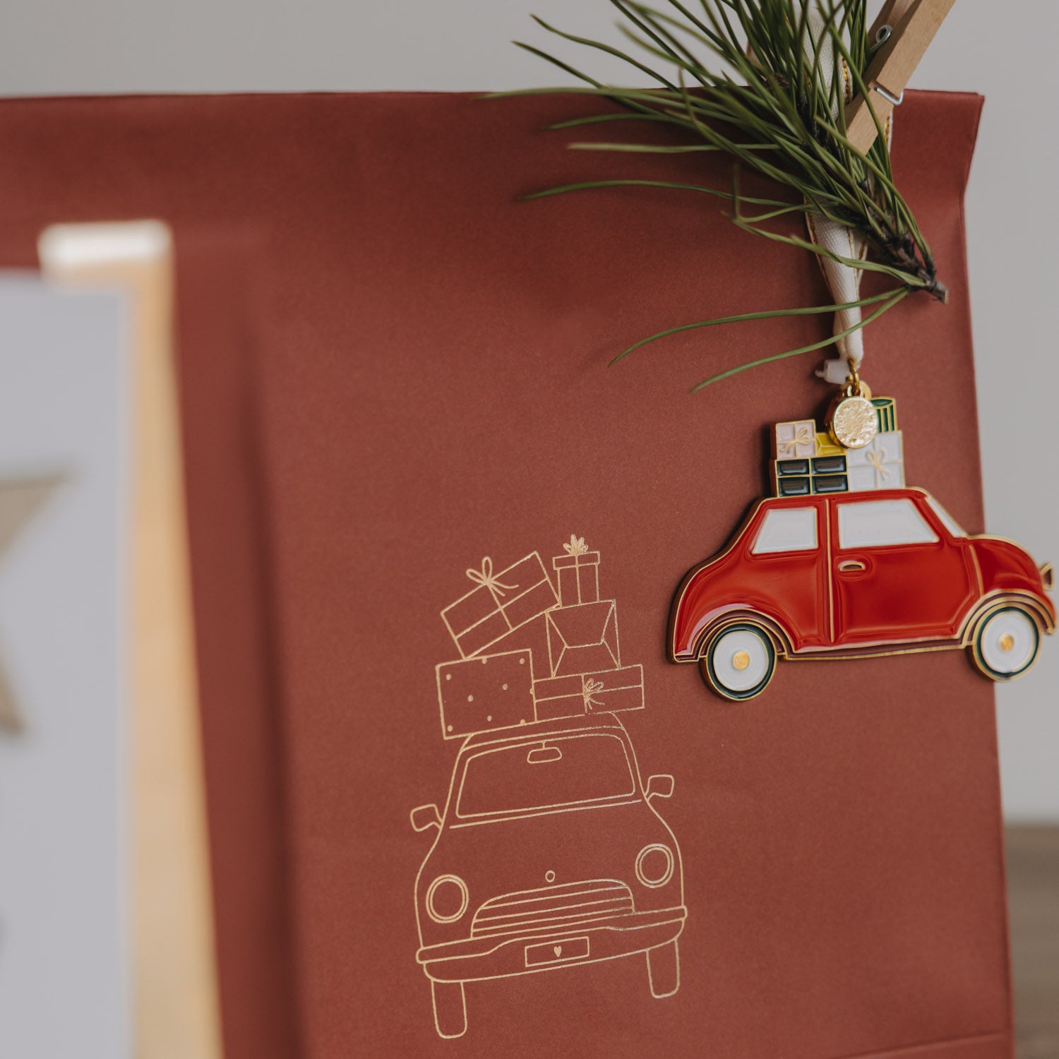 Sacchetti di carta Natale media set da 6 - Eulenschnitt