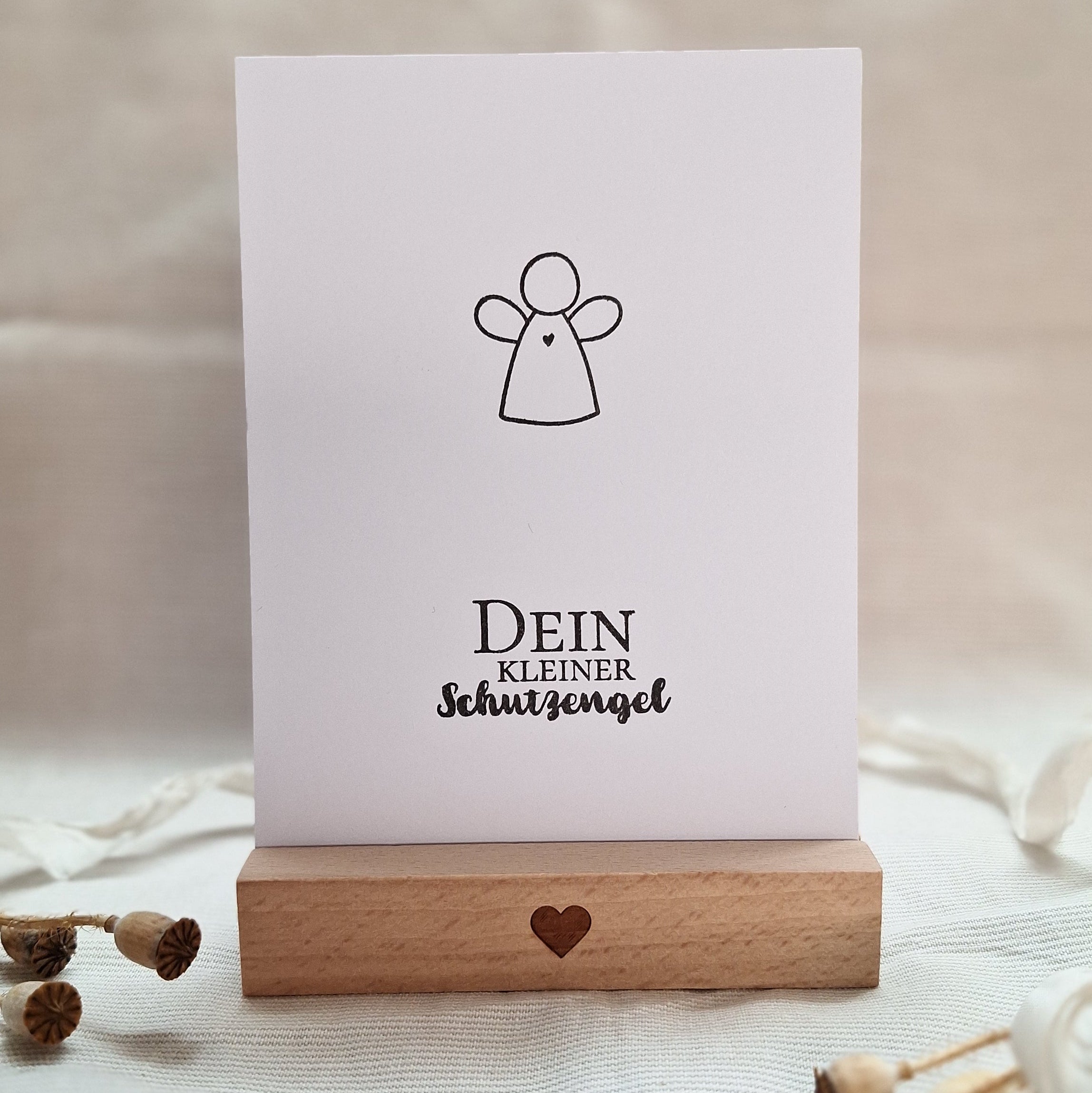 Postkarte "Dein kleiner Schutzengel" – handgemacht