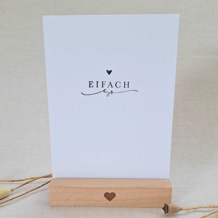 Postkarte "Eifach so" – handgemacht