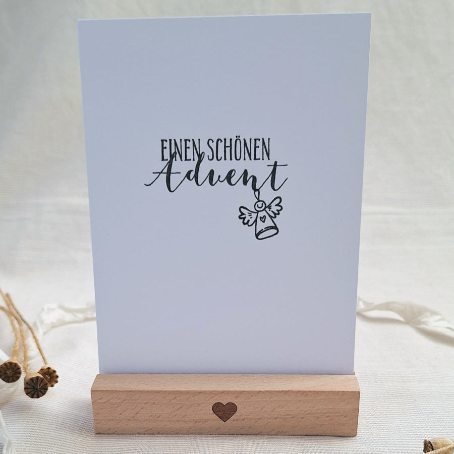 Postkarte "Einen schönen Advent" – handgemacht