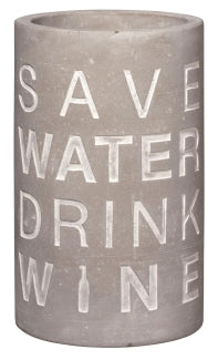 Flaschenkühler "SAVE WATER DRINK WINE" - Räder