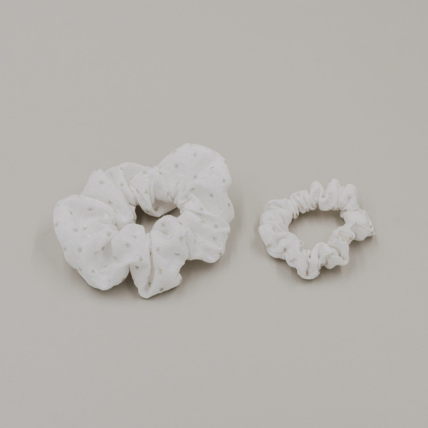 Scrunchies Blumen 2er Set - Eulenschnitt