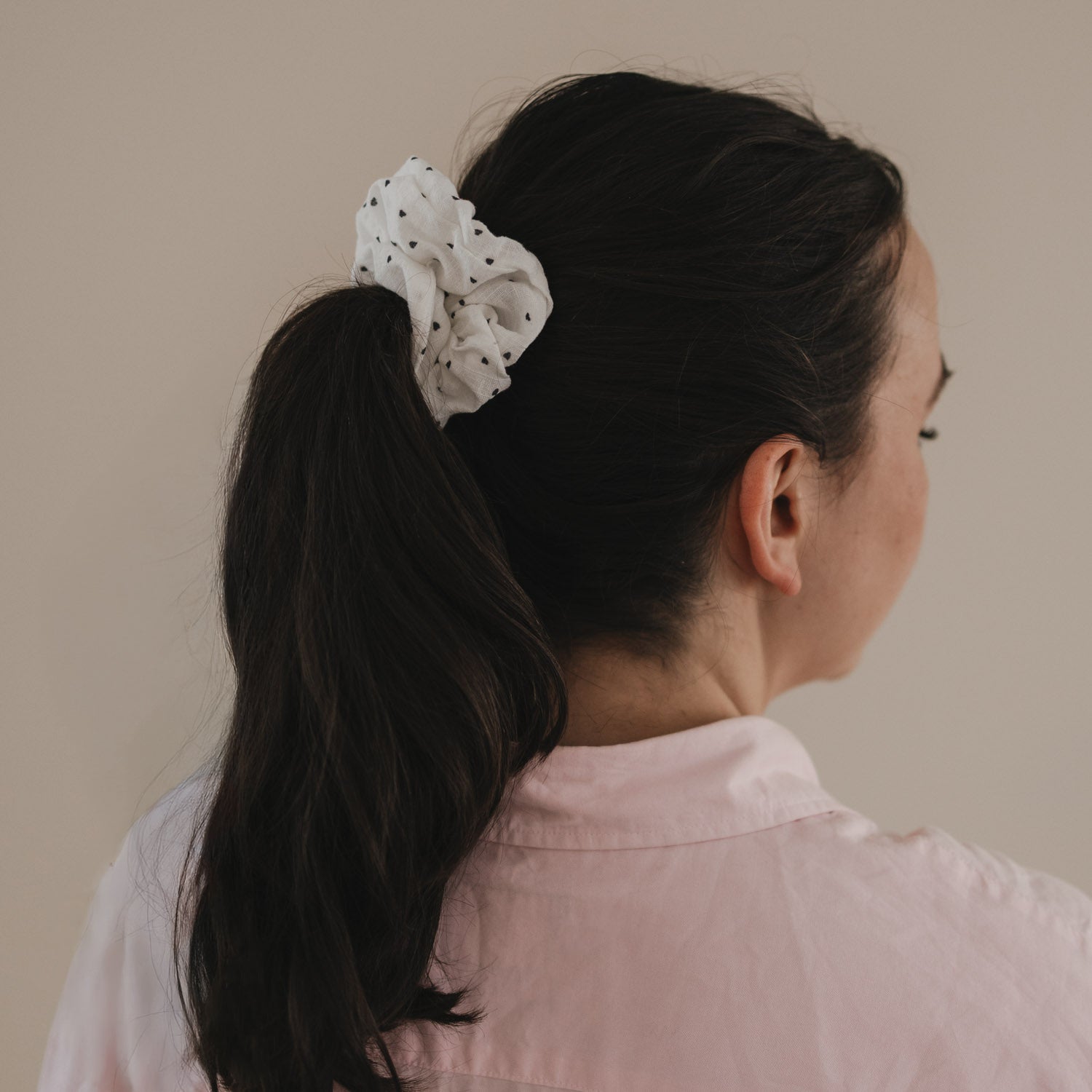 Scrunchies Herzen 2er Set - Eulenschnitt