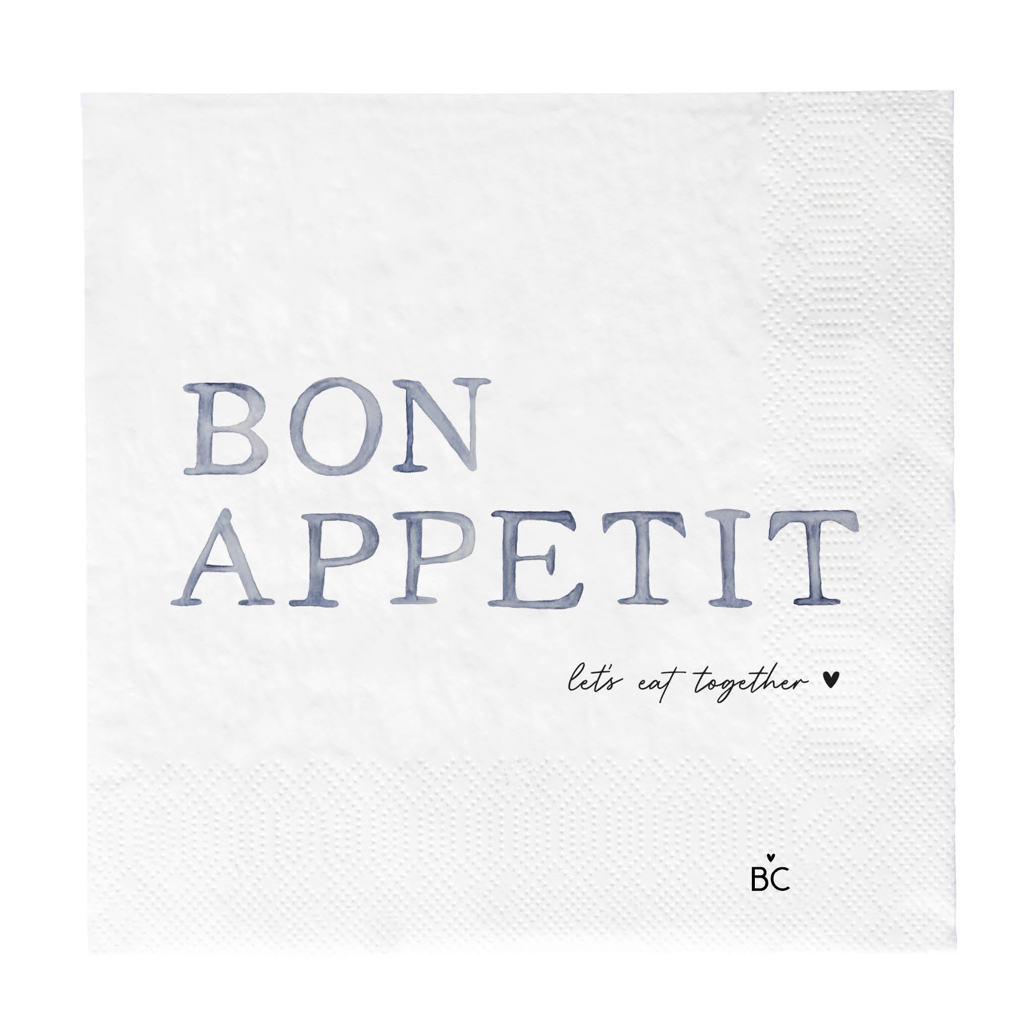Serviette "Bon Appetit" Lunch - Bastion Collections