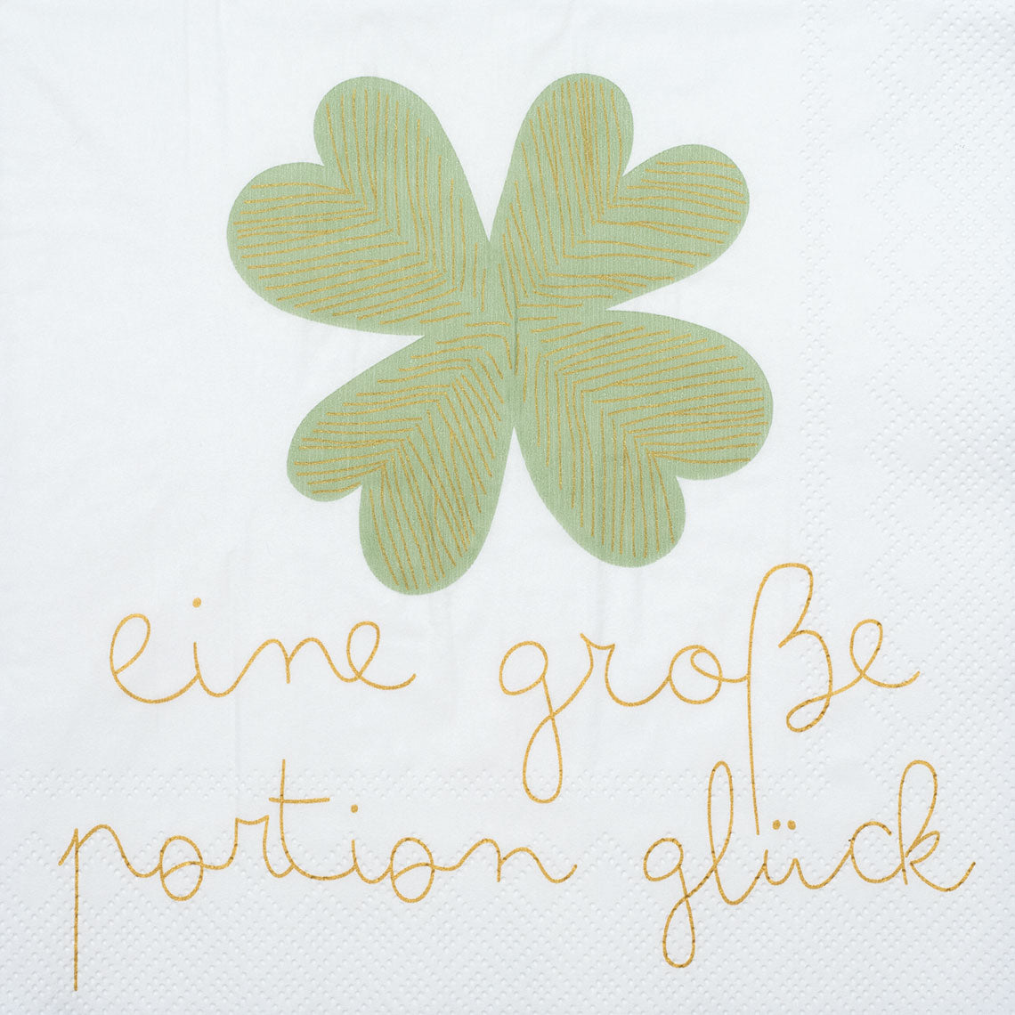 Serviette "Eine grosse Portion Glück" Lunch - Räder