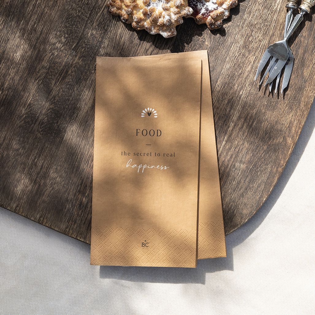 Serviette "Food Happiness" Buffet - Bastion Collections