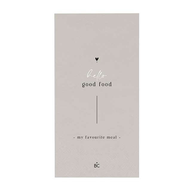 Serviette "Hello Good Food" Buffet - Bastion Collections