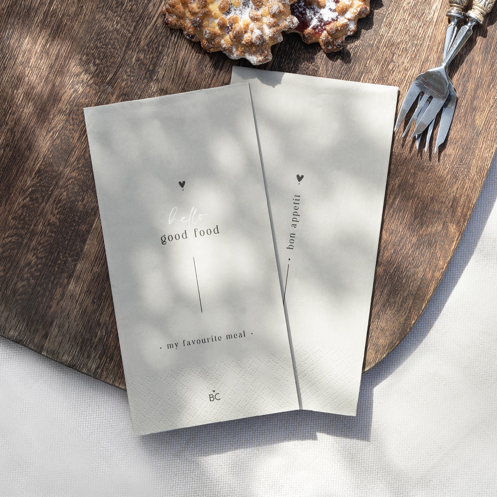 Serviette "Hello Good Food" Buffet - Bastion Collections