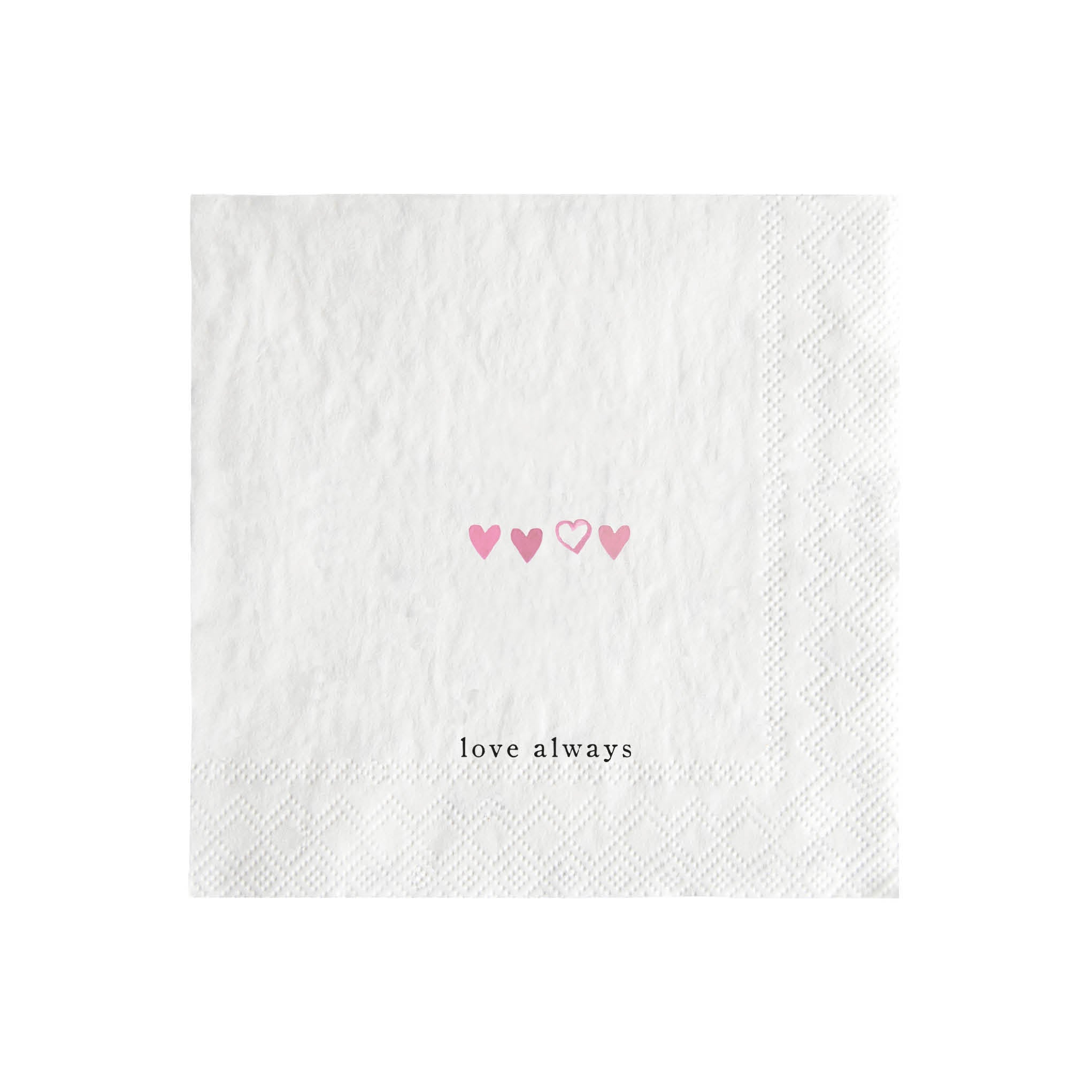 Serviette "i Love you" Cocktail - Bastion Collections