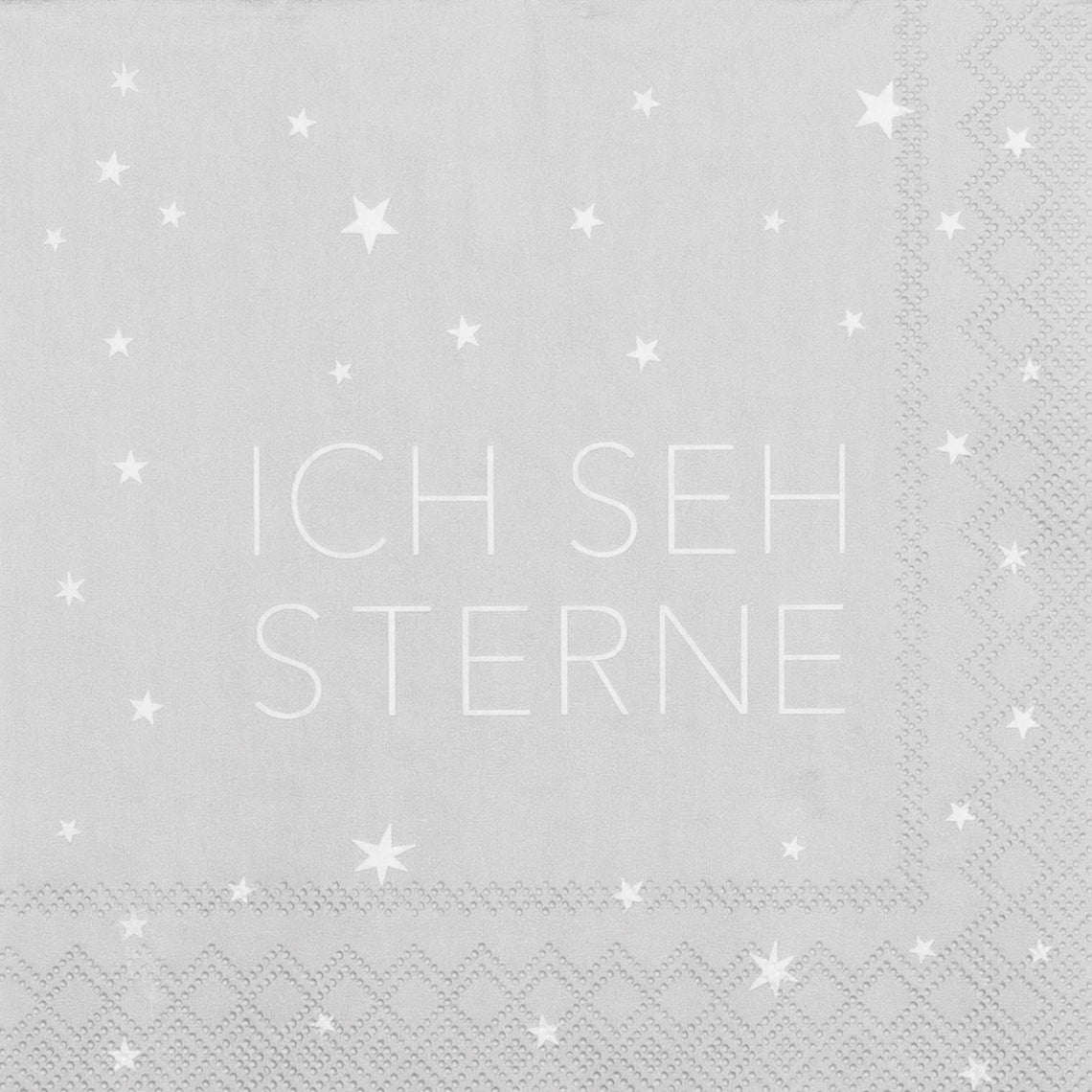Serviette "Ich seh Sterne" Cocktail - Räder