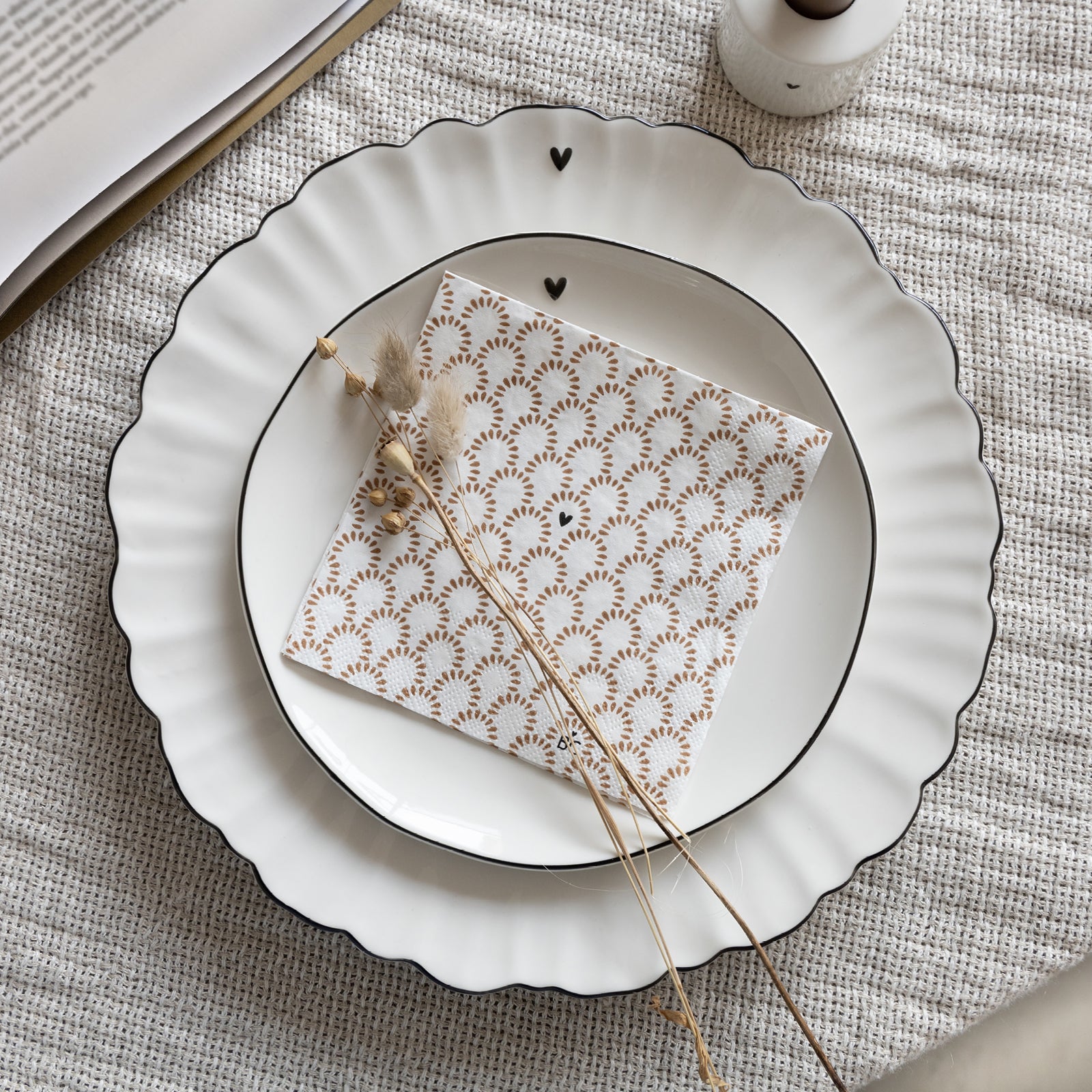 Napkin "little bows" Cocktail - Bastion Collections