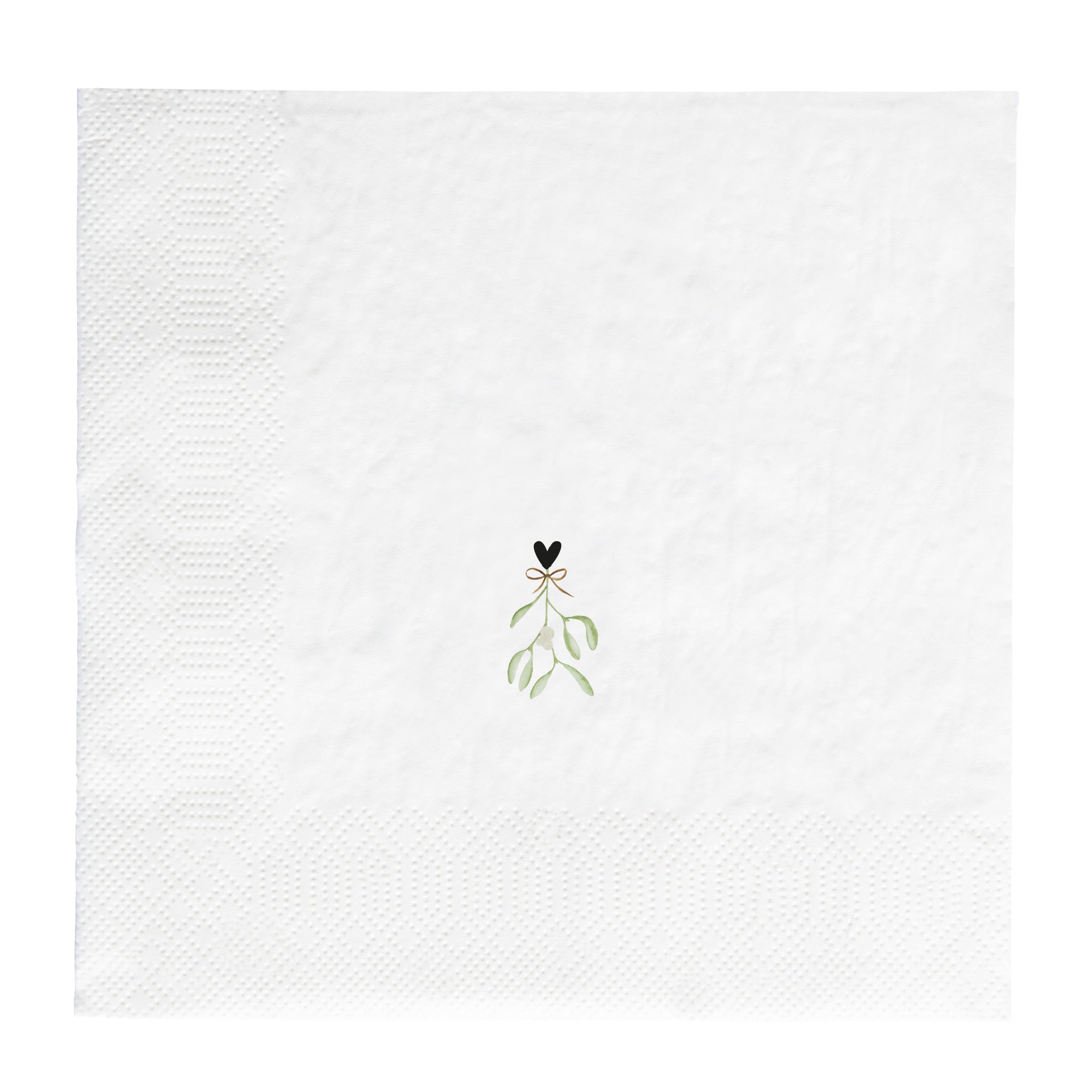 Serviette "Mistletoe Bear" Lunch - Bastion Collections