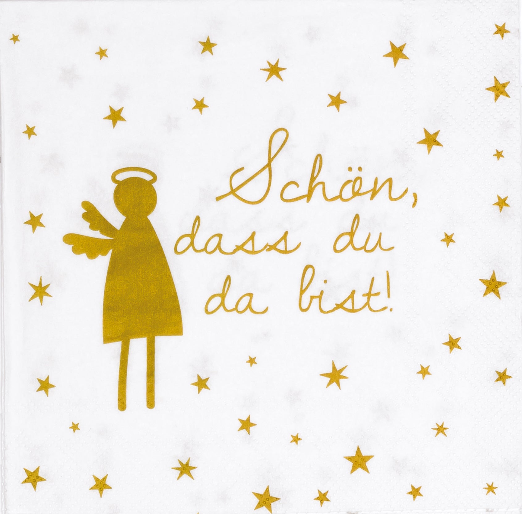 Serviette "Schön, dass du da bist" Lunch - Räder