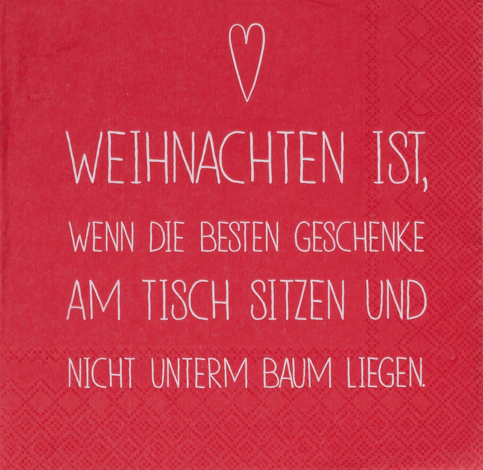 Serviette "Weihnachten ist ..." Lunch - Räder