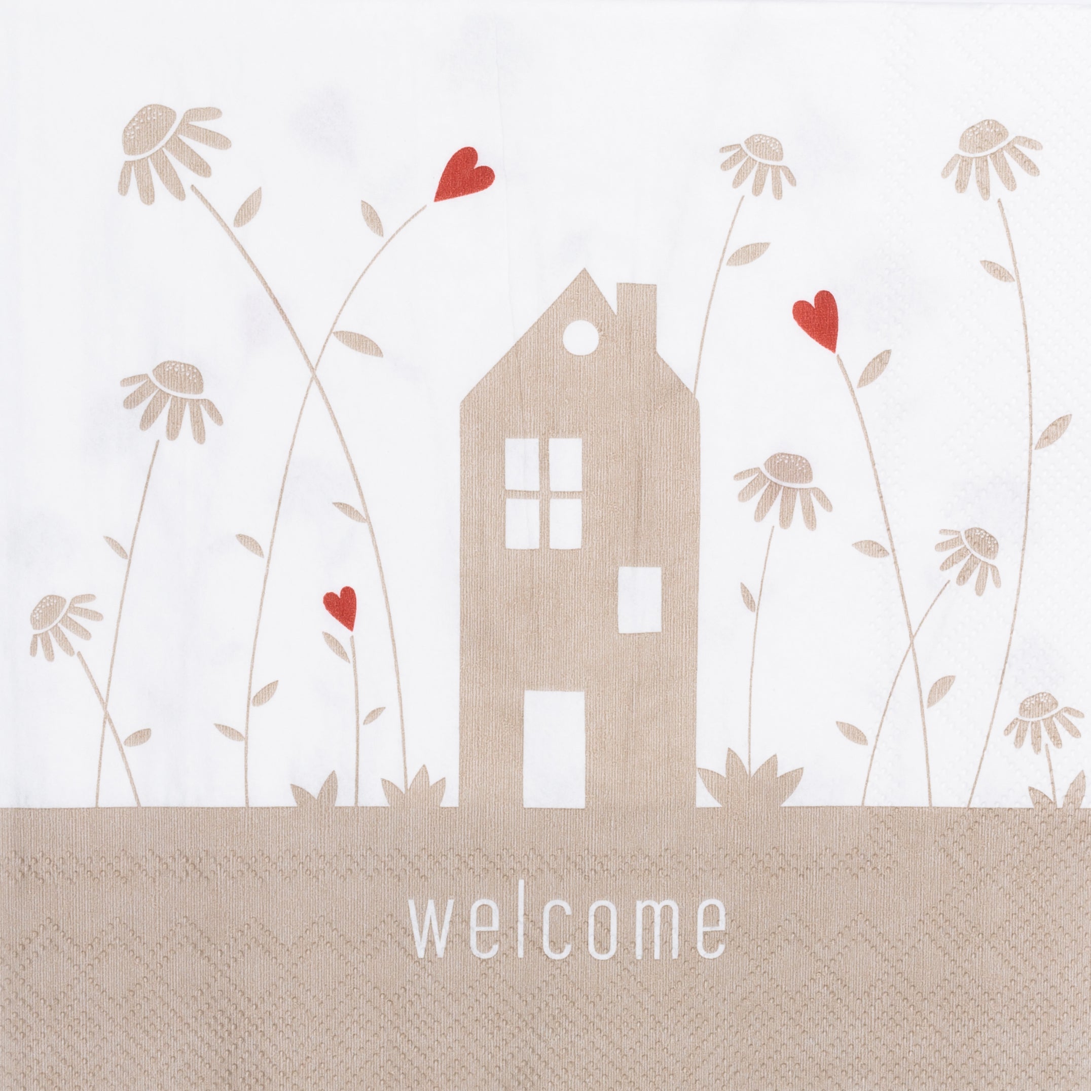 Serviette "Welcome" Lunch - Räder