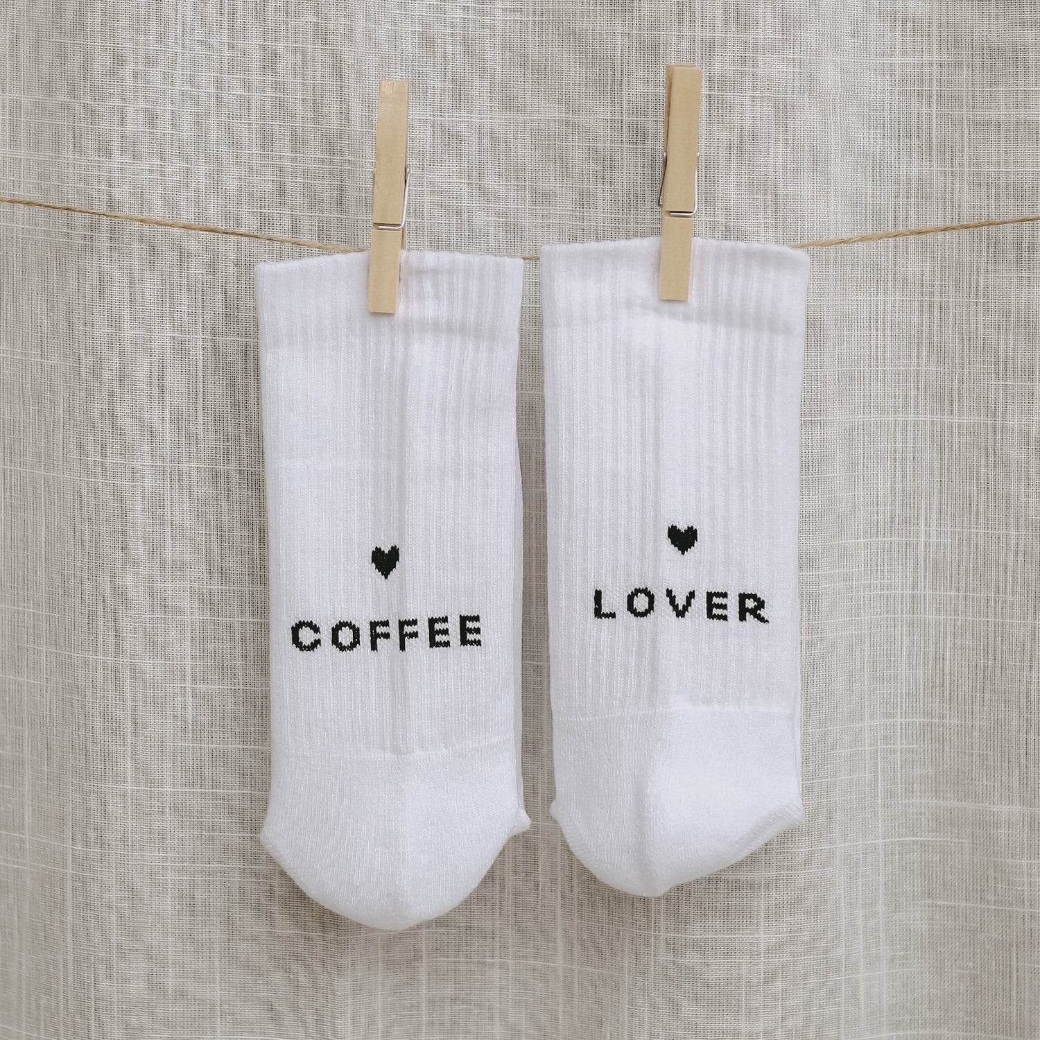Calzini "COFFEE LOVER" bianco 39-42 - Eulenschnitt