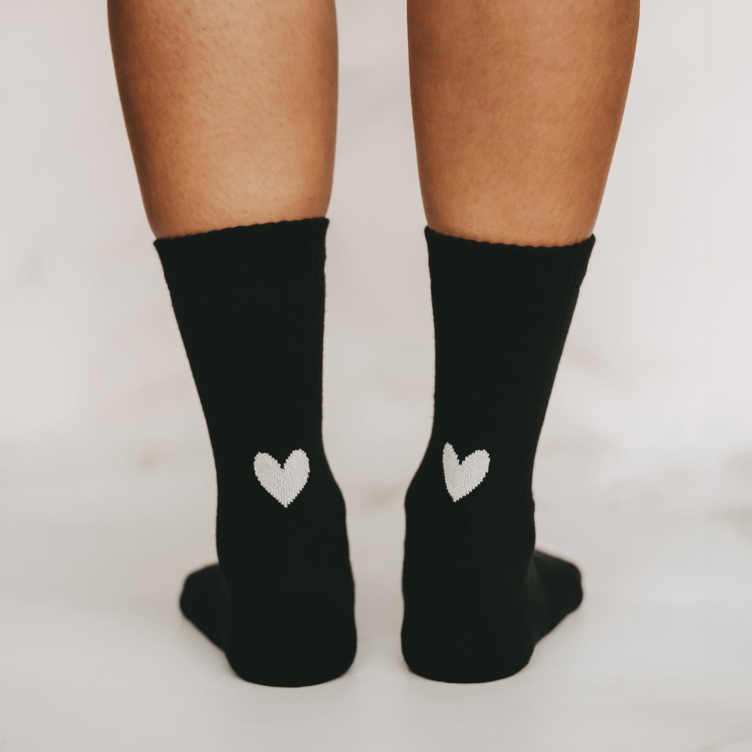 Socken Herz schwarz 39-42 - Eulenschnitt