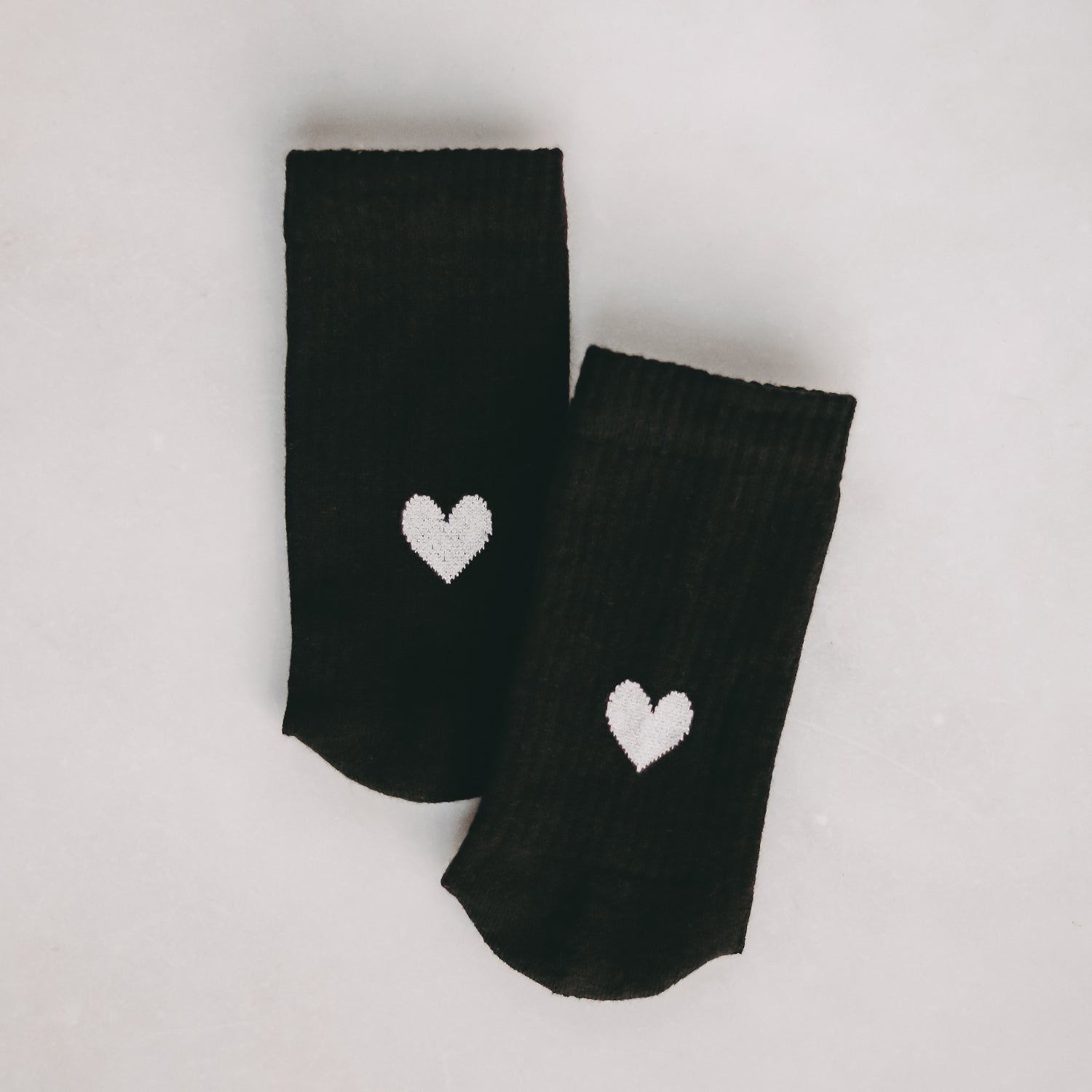 Socken Herz schwarz 39-42 - Eulenschnitt