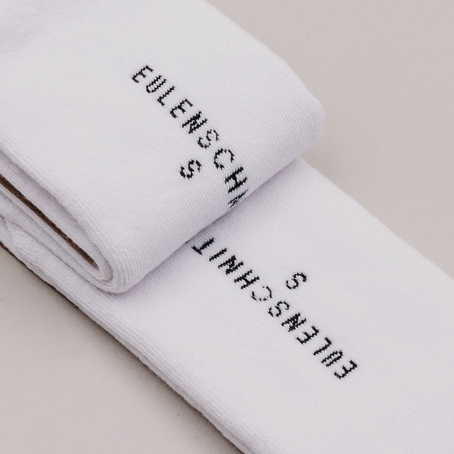 Socken "mit Schuss" weiss 35–38 - Eulenschnitt