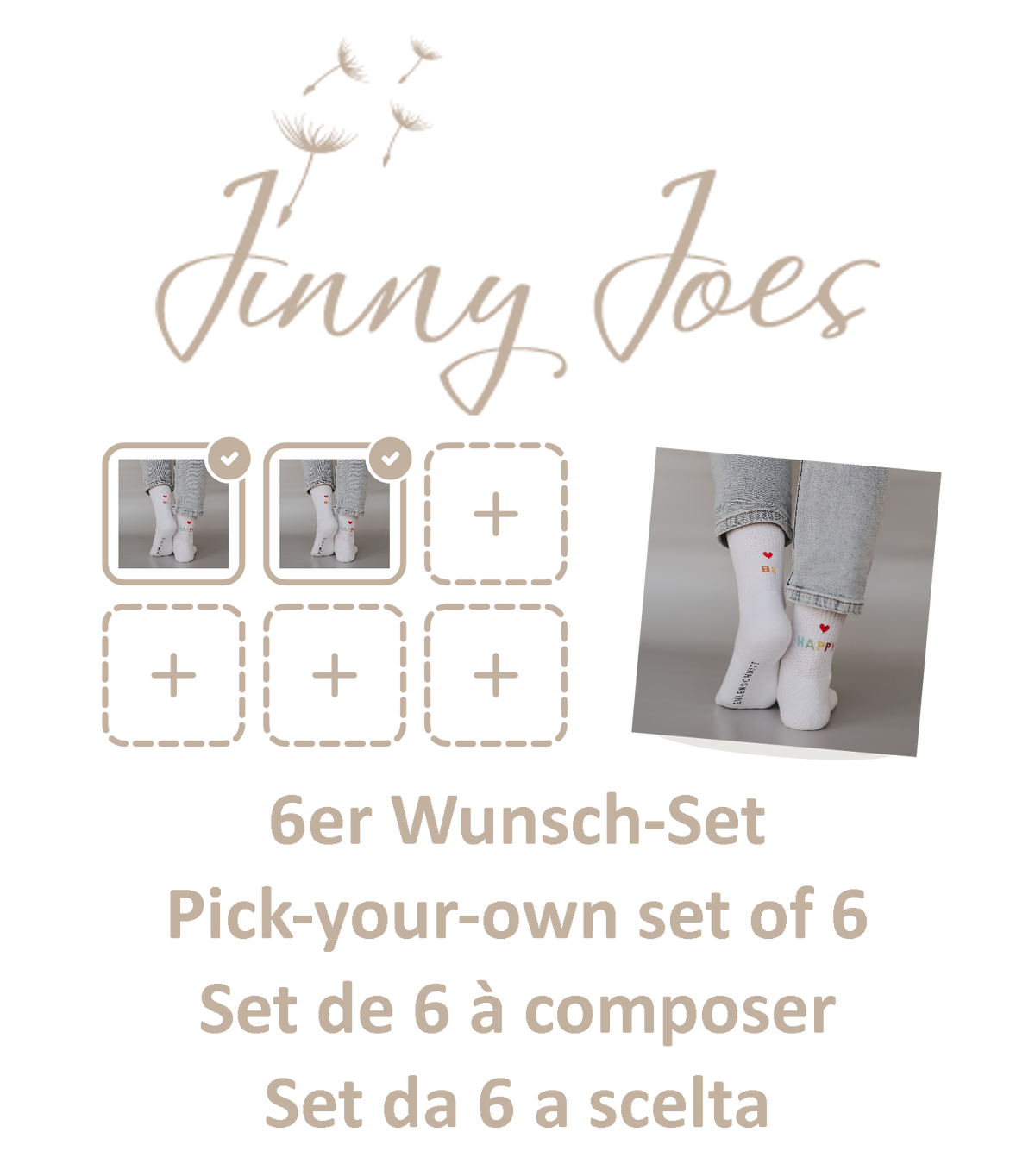 Pick-your-own set of 6 pairs of socks - Eulenschnitt