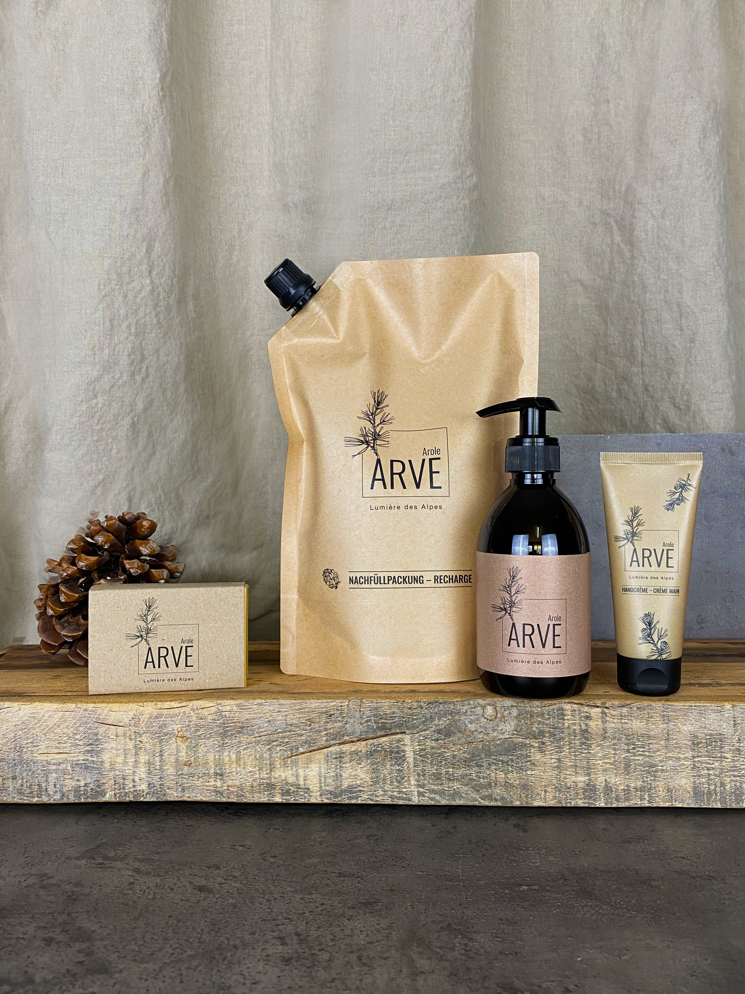 Spa Alpina – Flüssigseife Arve 250ml - Lumière des Alpes
