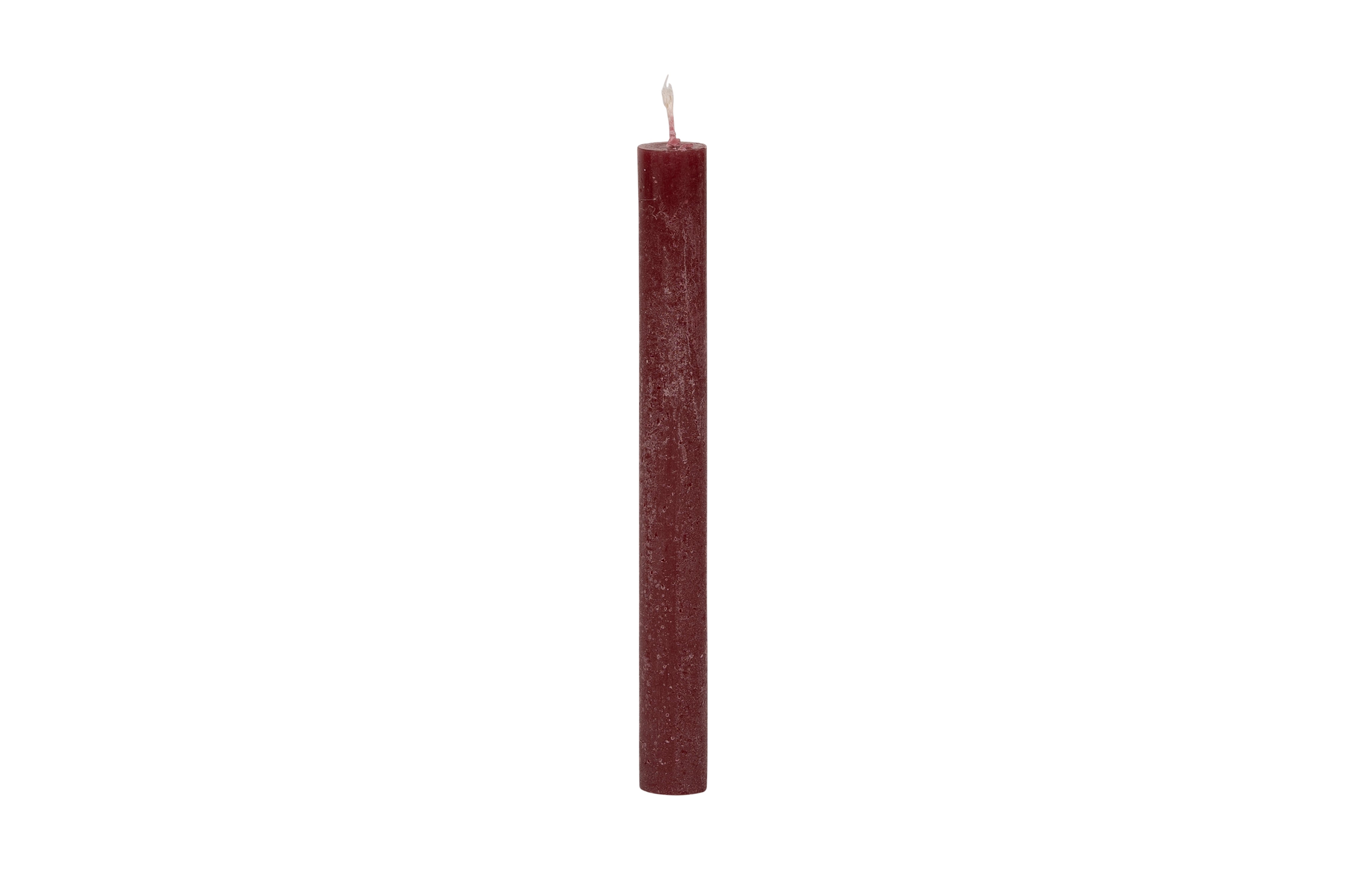 Stabkerze 20x2.2cm Bordeaux - Weizenkorn
