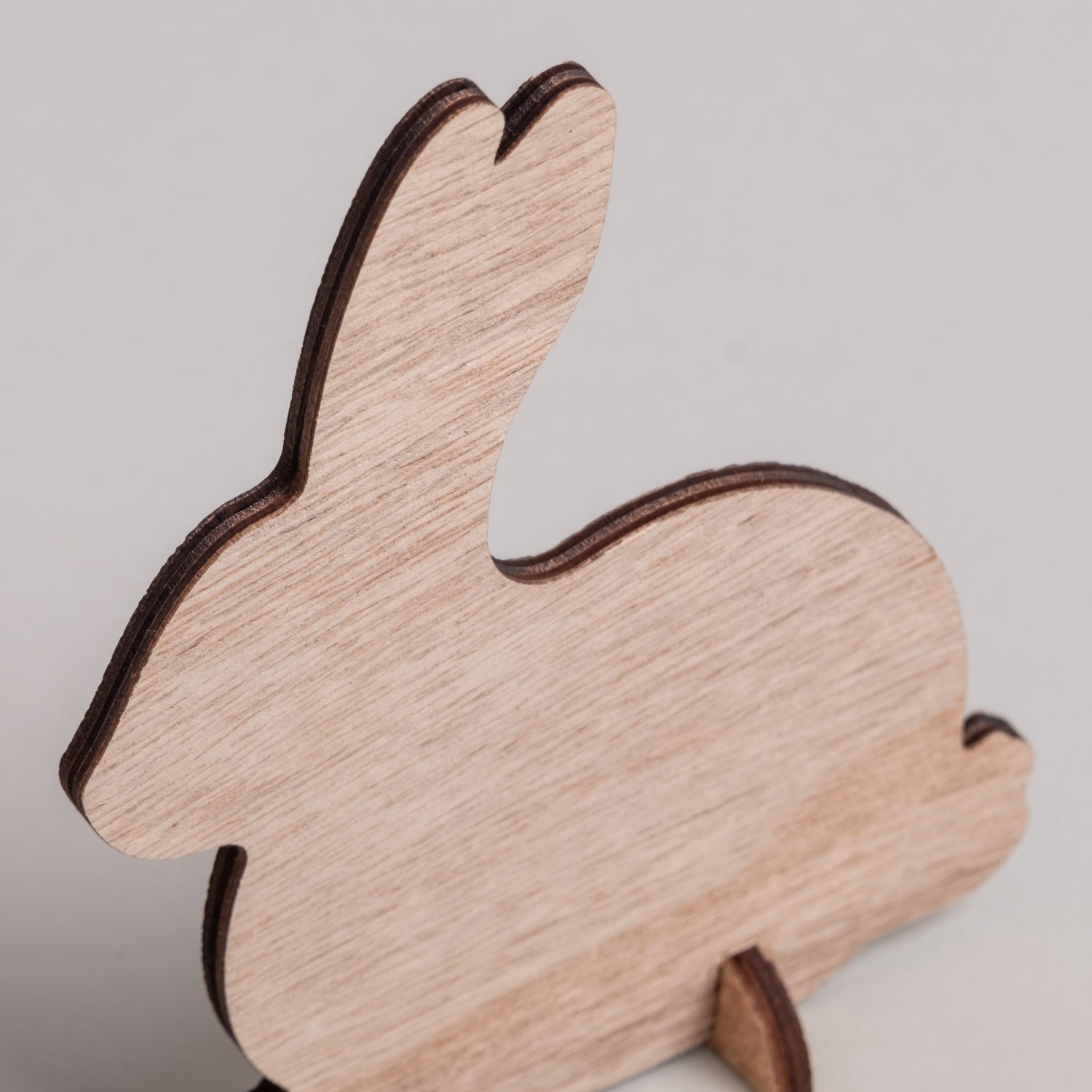 Conigli in legno naturale set da 2 - Eulenschnitt
