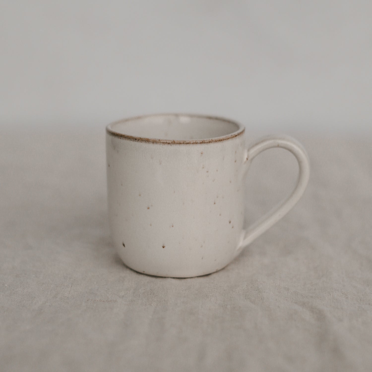 Small Stoneware cappuccino cup "Calma" - handmade - Eulenschnitt