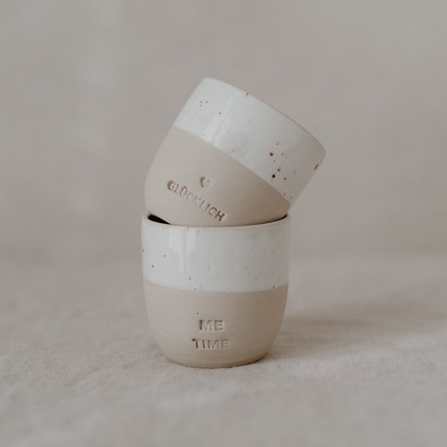 Boccale da espresso in Terracotta " Glücklich" – fatta a mano - Eulenschnitt