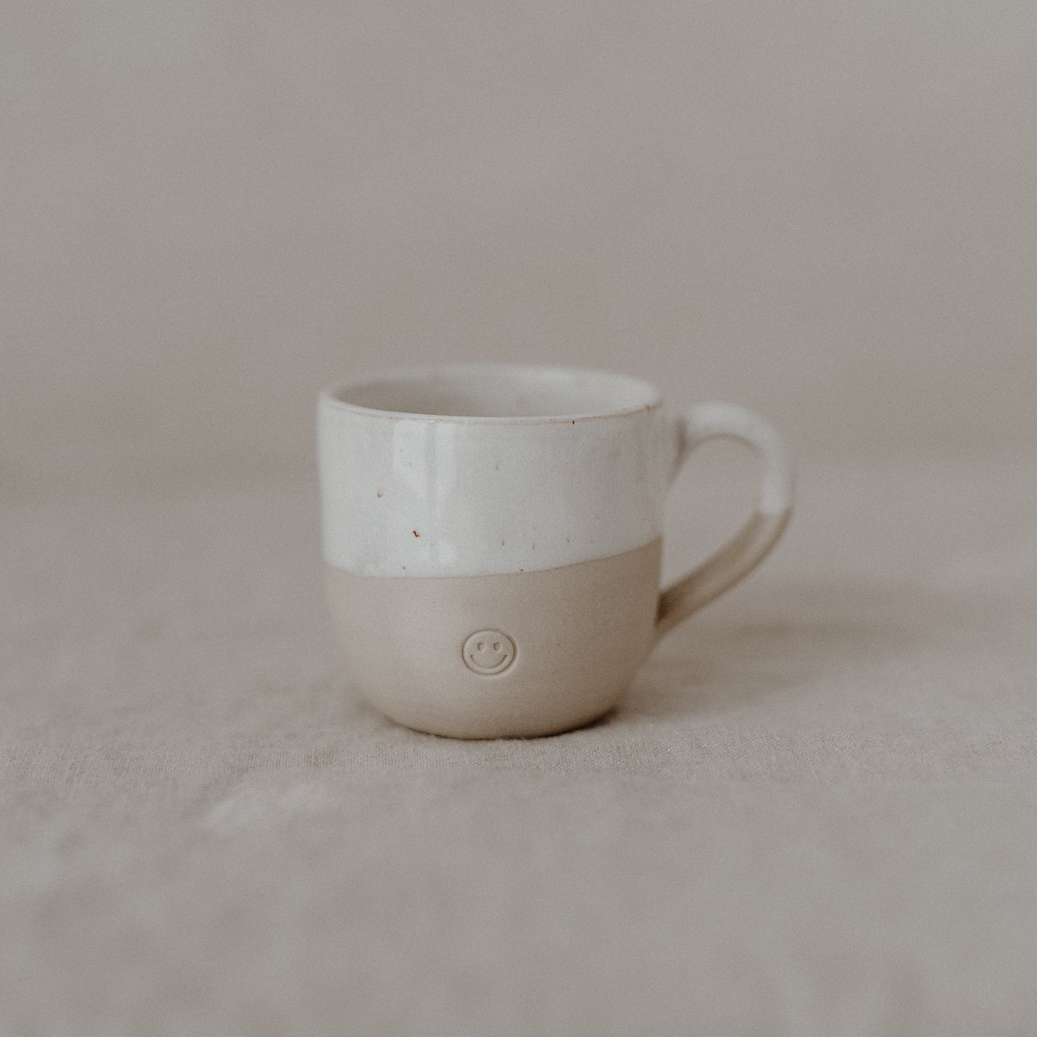 Steingut Espressotasse Smiley – handgemacht - Eulenschnitt