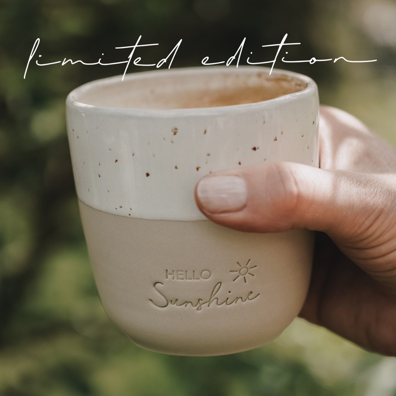 Stoneware mug "Hello Sunshine" – handmade – Limited Edition - Eulenschnitt (Image 6)