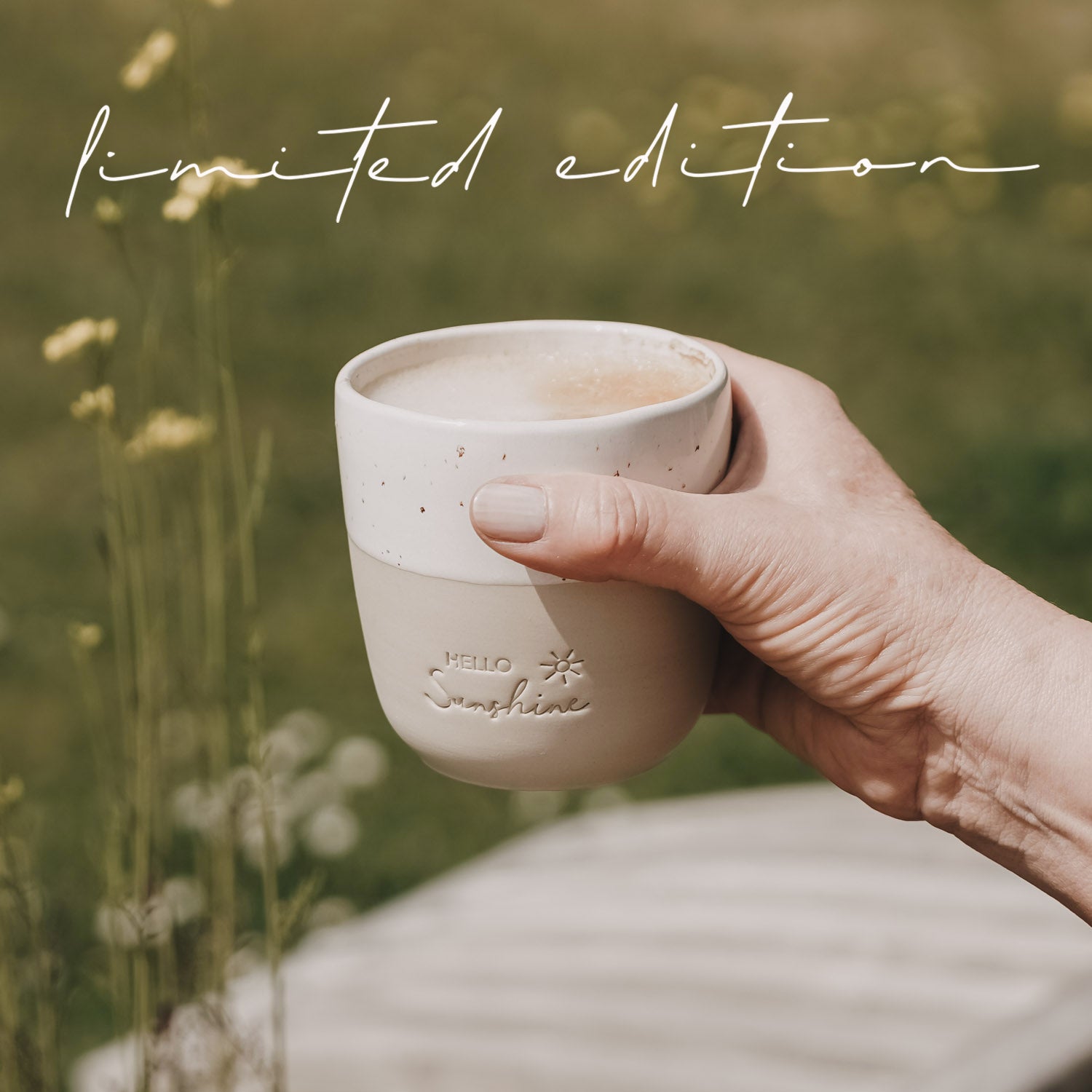 Stoneware mug "Hello Sunshine" – handmade – Limited Edition - Eulenschnitt (Image 9)