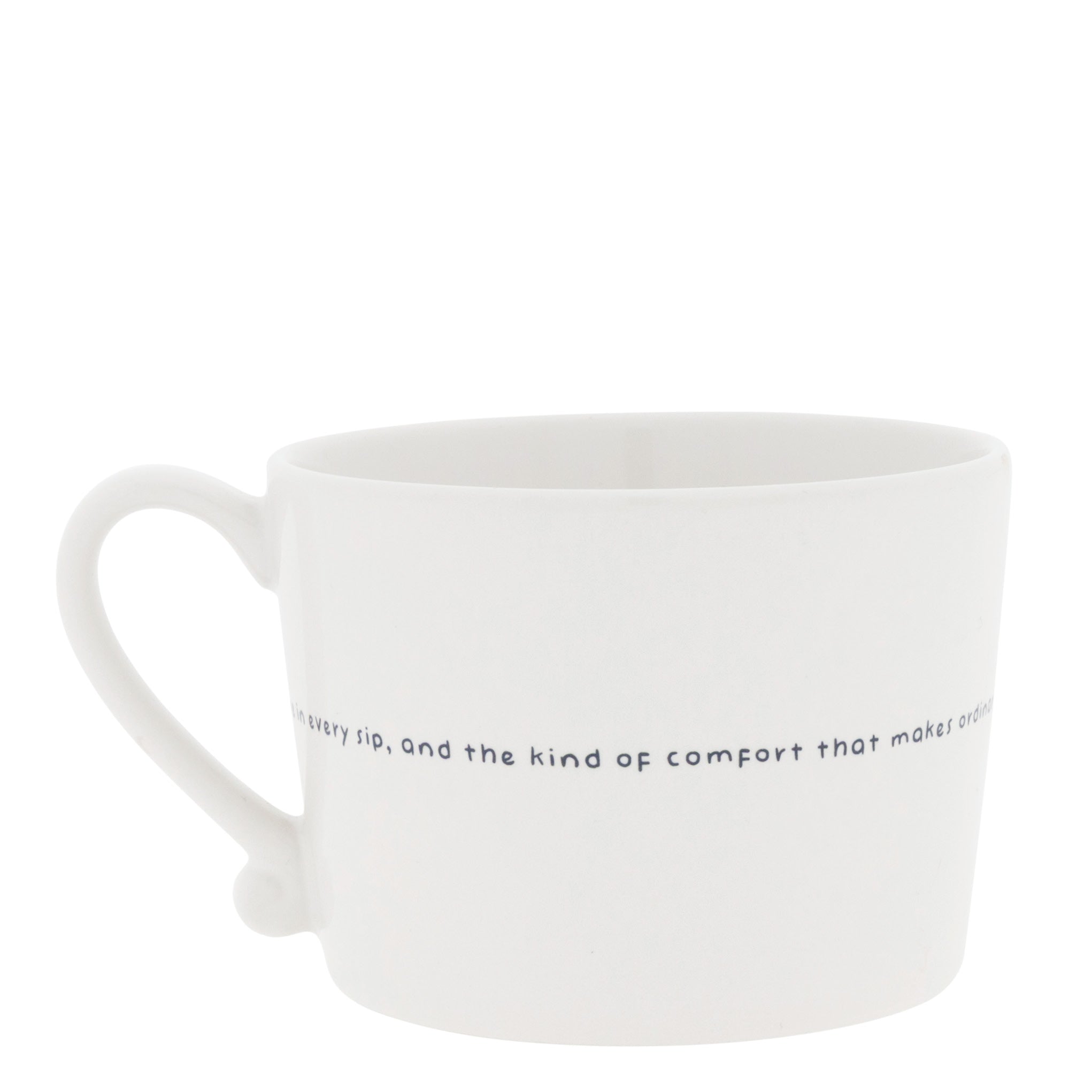 Tasse "Coffee kisses" gross schwarz - Bastion Collections