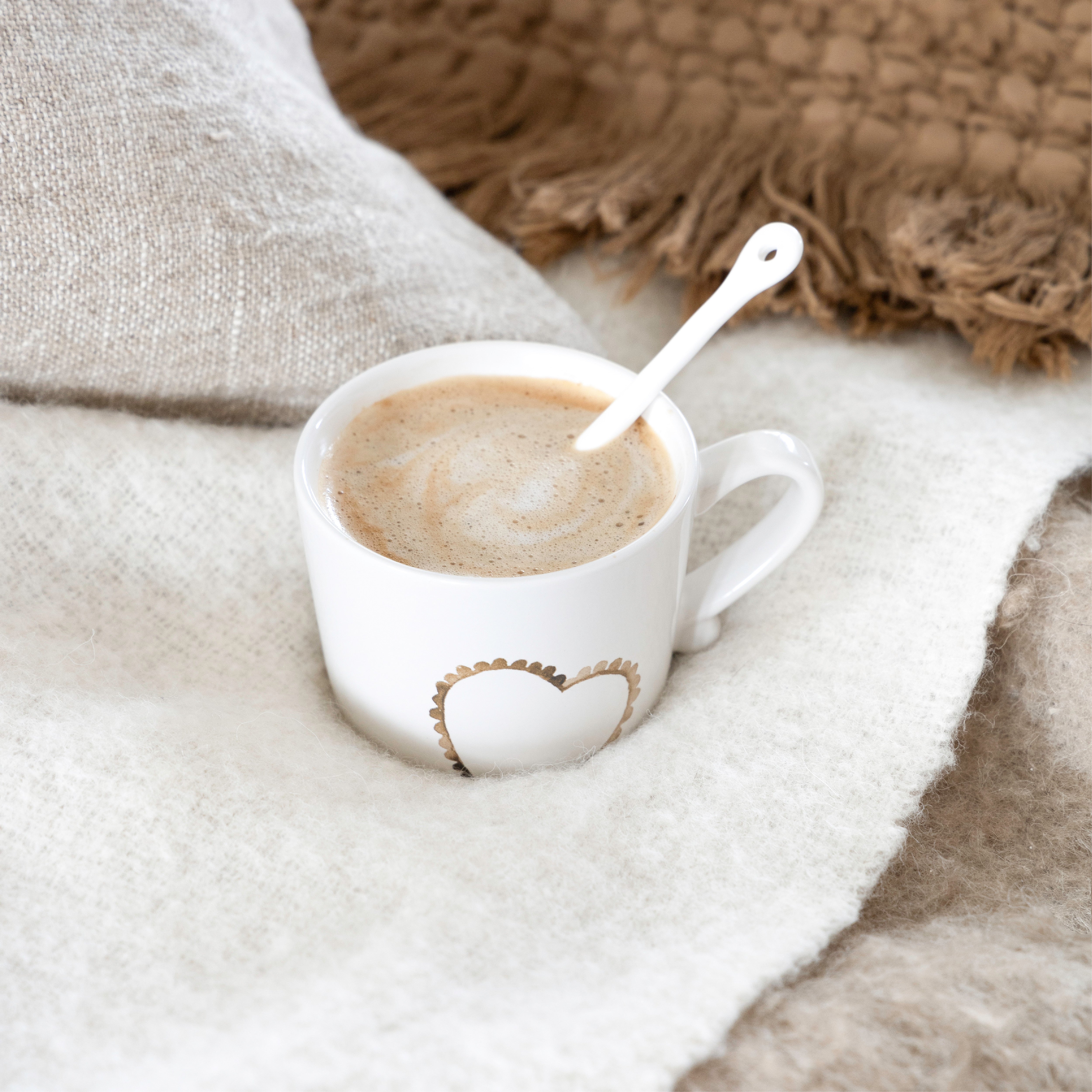 Cup "heart" small brown - Bastion Collections
