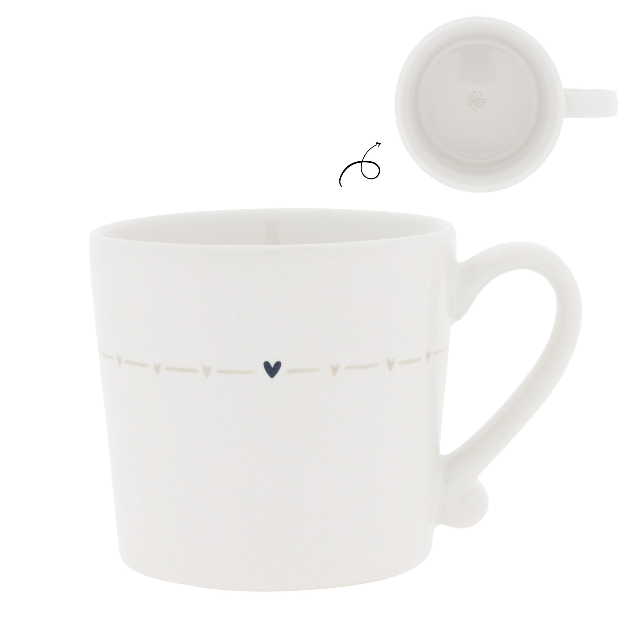 Tasse "heart line" beige - Bastion Collections