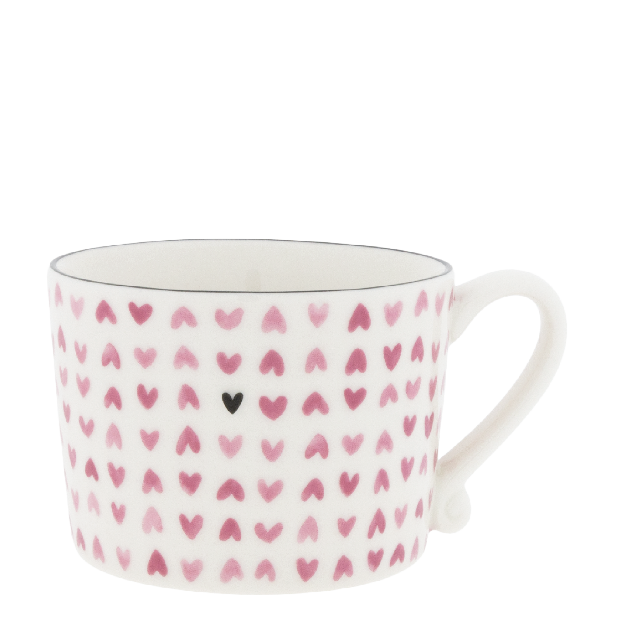 Tasse "hearts" gross rose - Bastion Collections