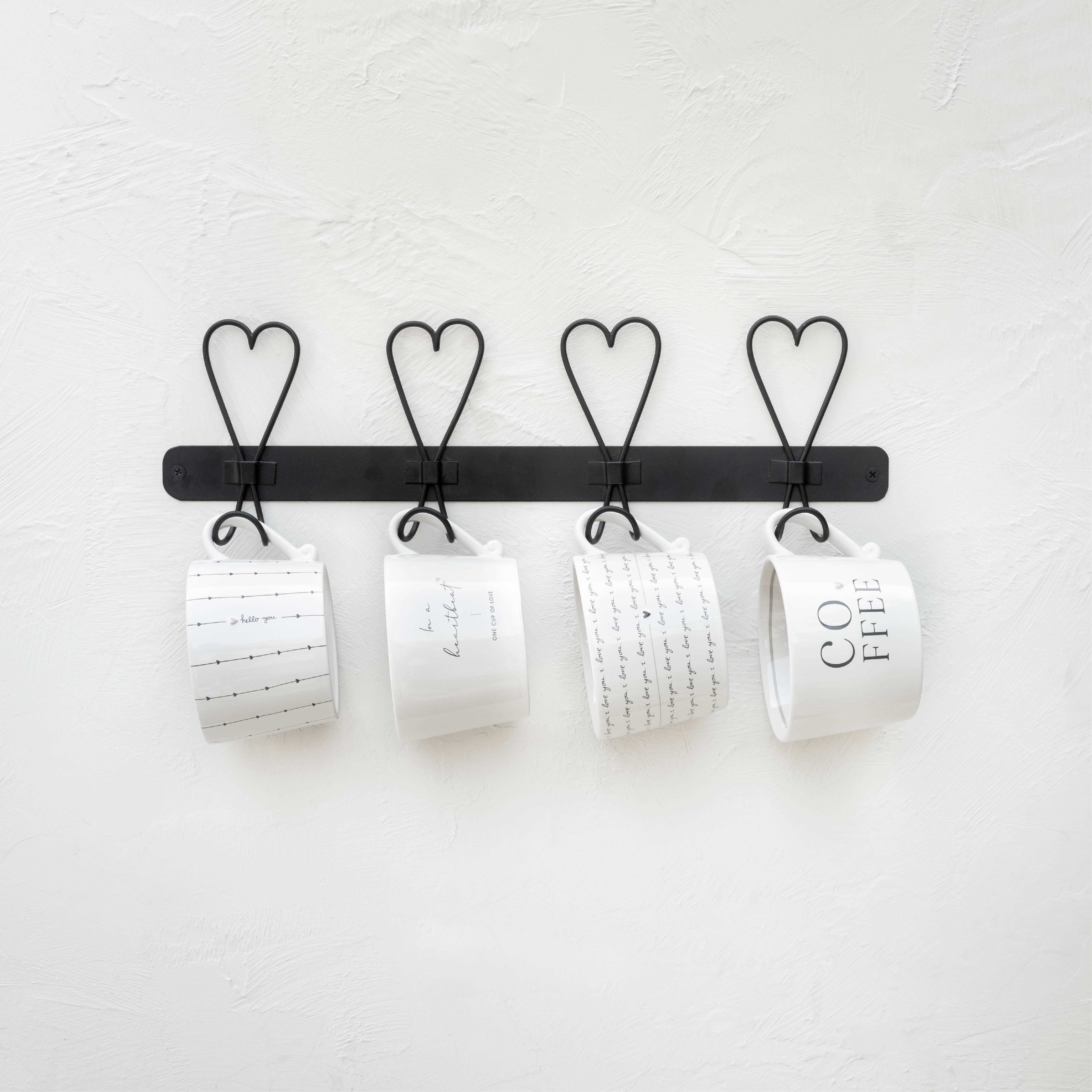 Tasse "I love you" gross schwarz - Bastion Collections