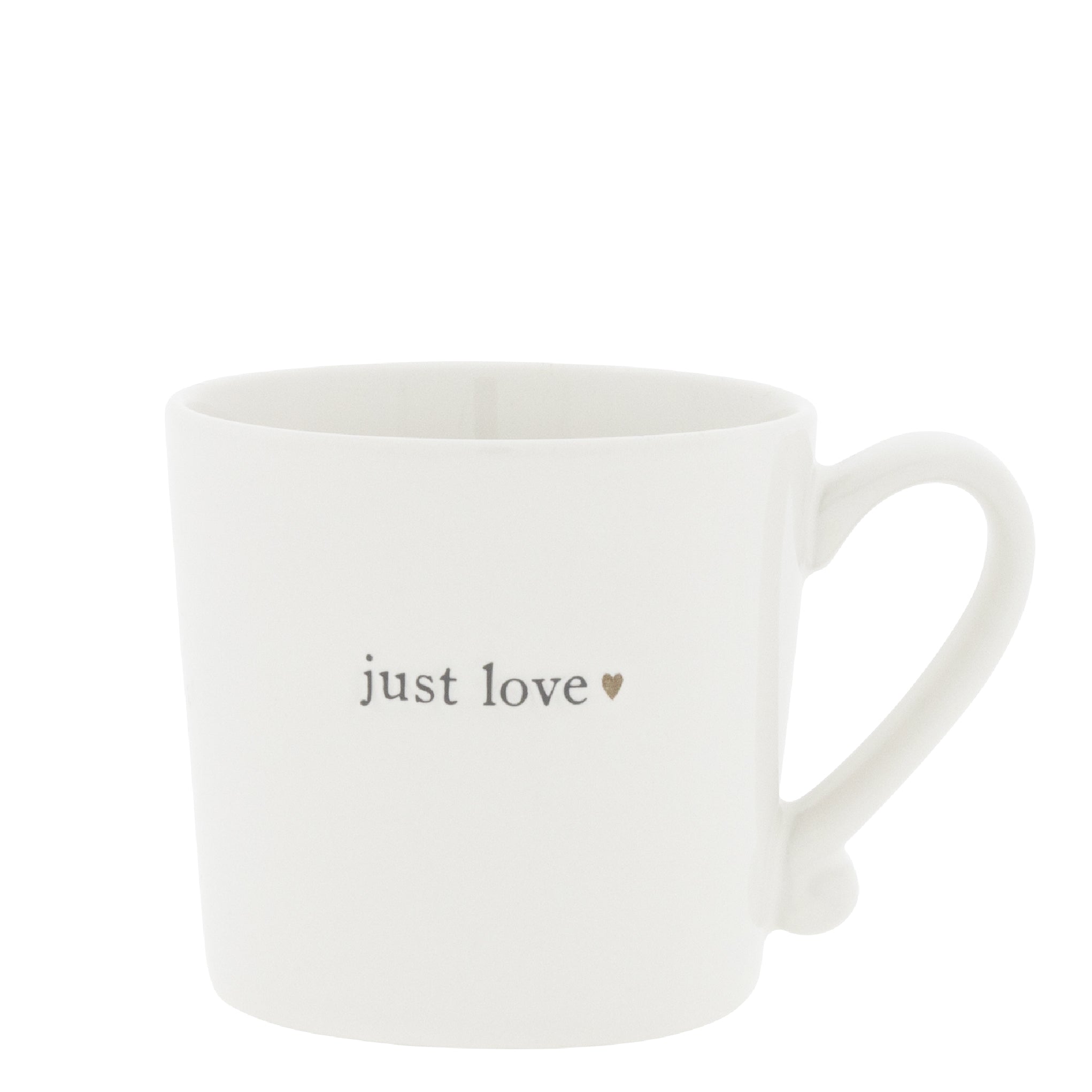Cup "just love" black - Bastion Collections