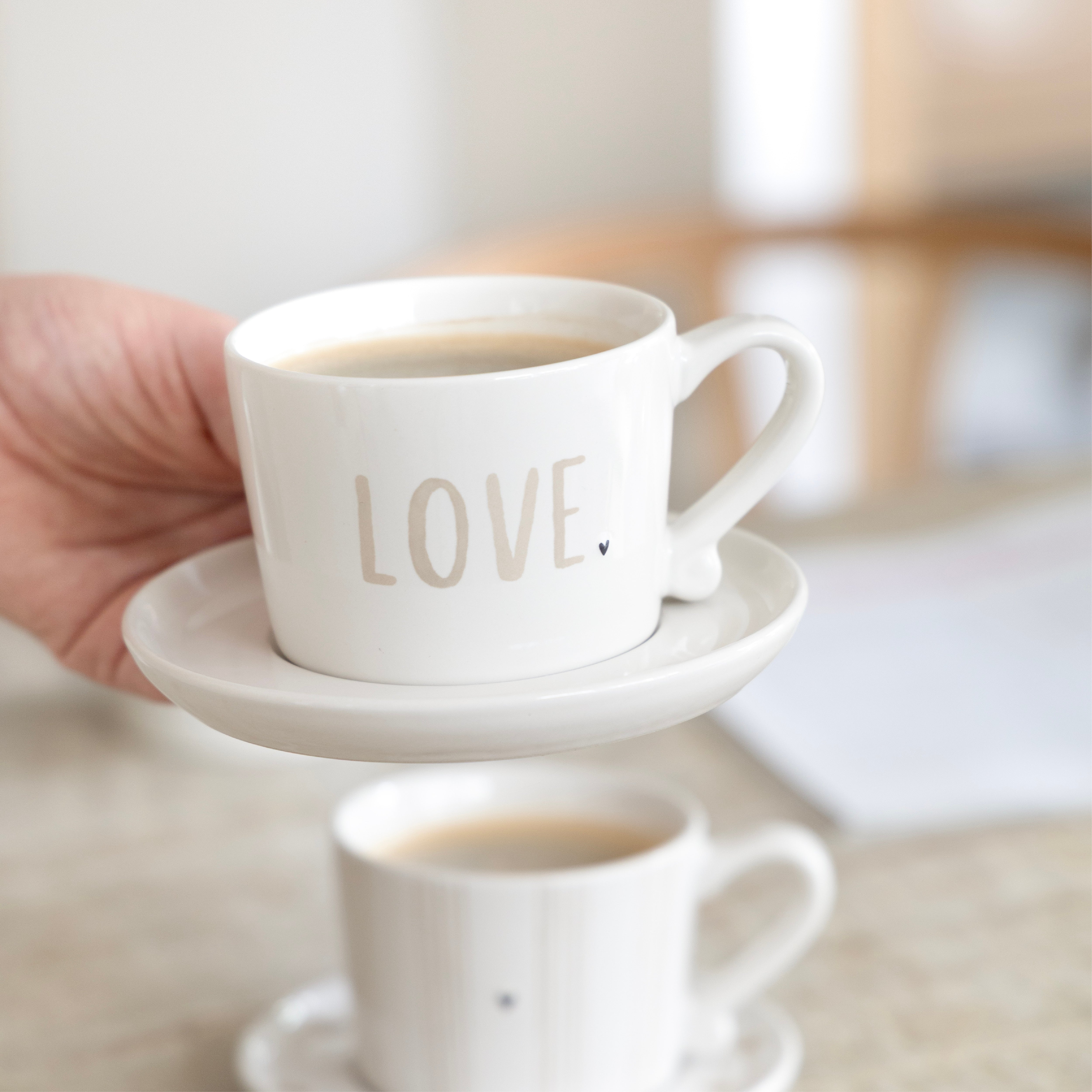 Tazza "love" piccola beige - Bastion Collections