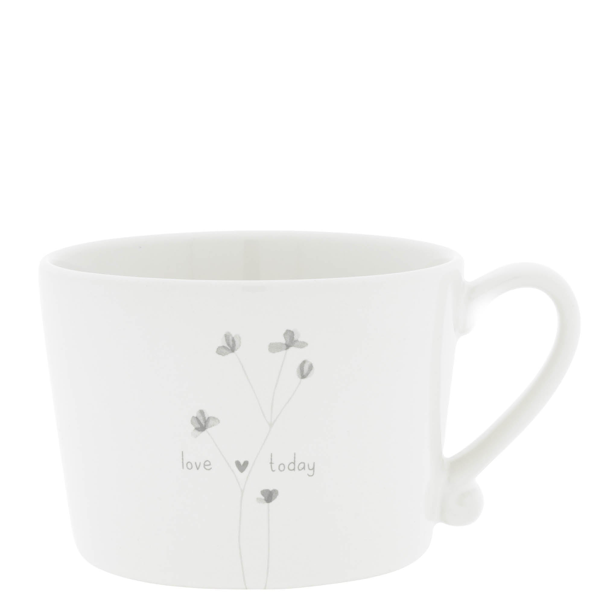 Cup "Love Today" large gray - Bastion Collections