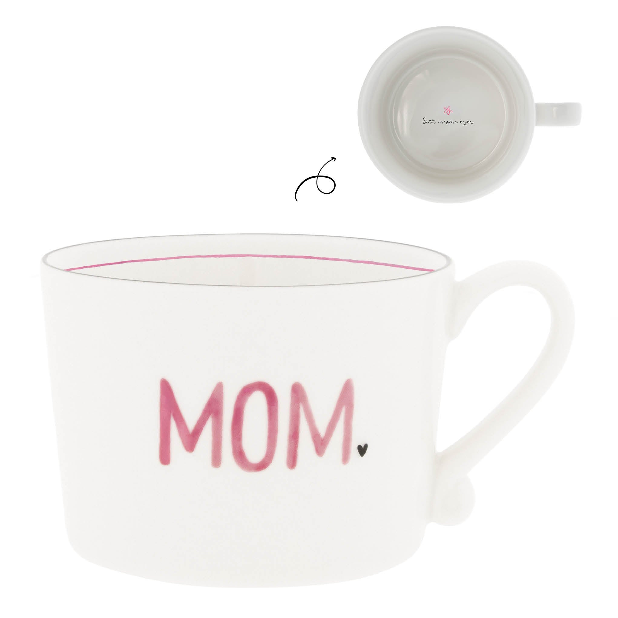 Tasse "MOM" gross rose - Bastion Collections