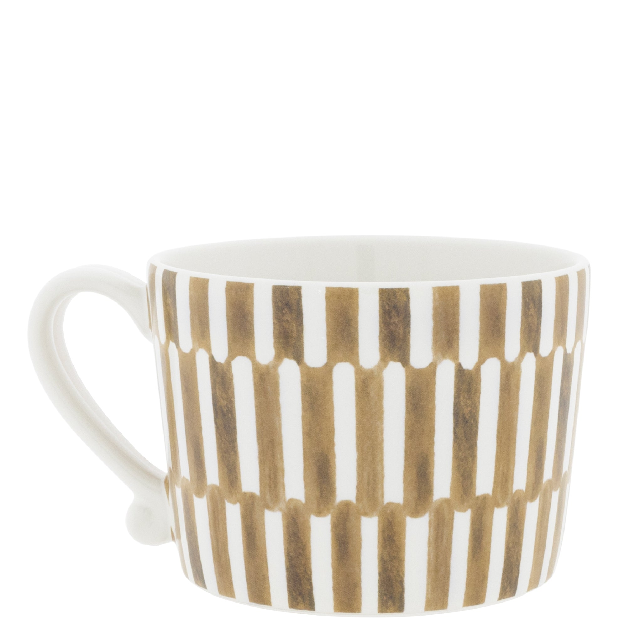 Tasse "stack the stripes" gross braun - Bastion Collections