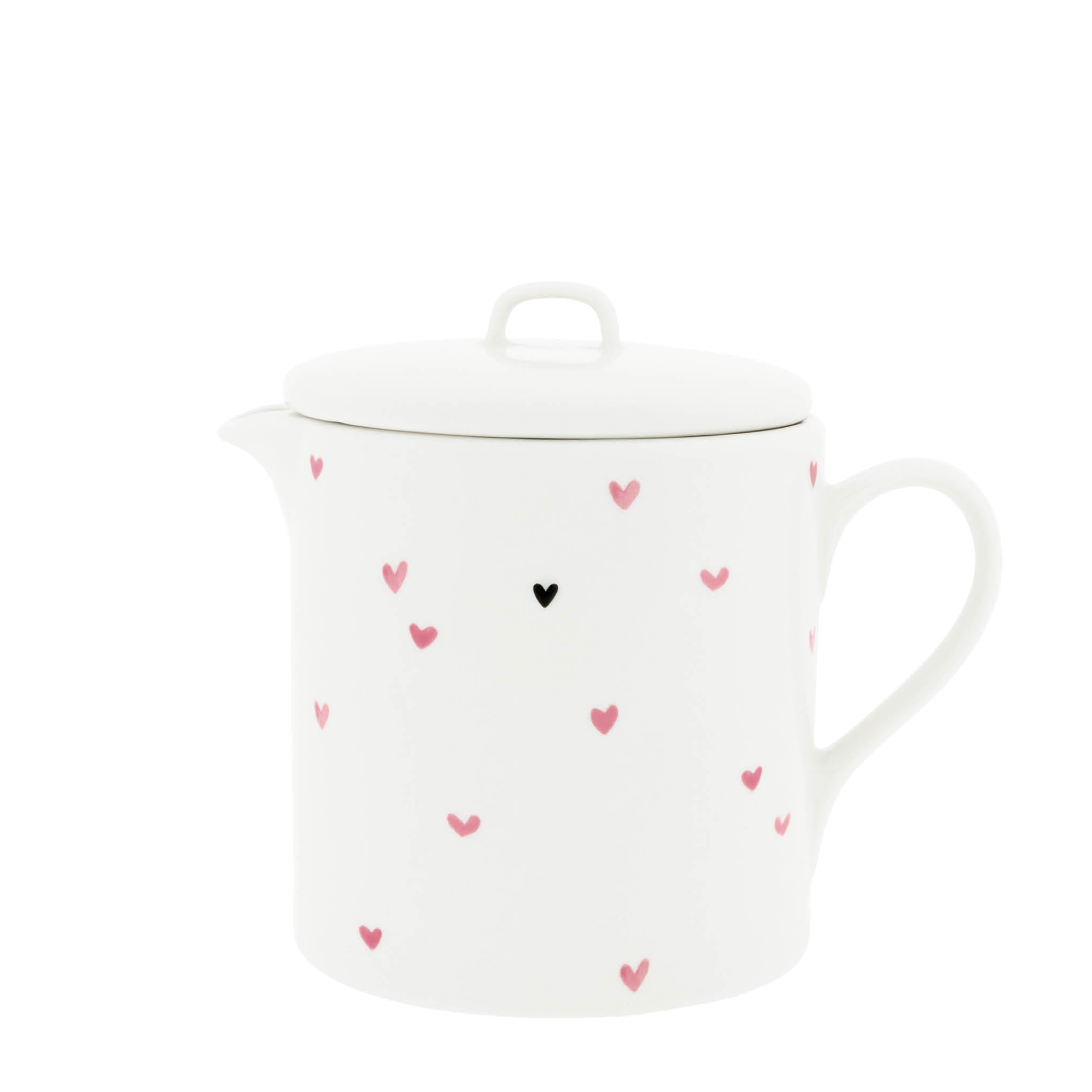 Teekrug "little hearts" rose - Bastion Collections
