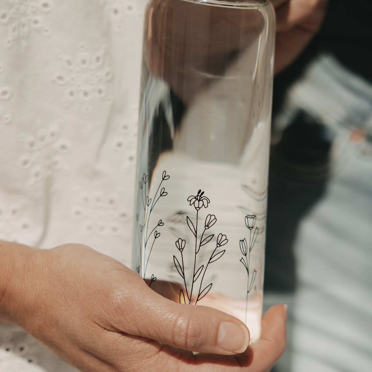 Flower Meadow Bottle 500ml Black - Eulenschnitt
